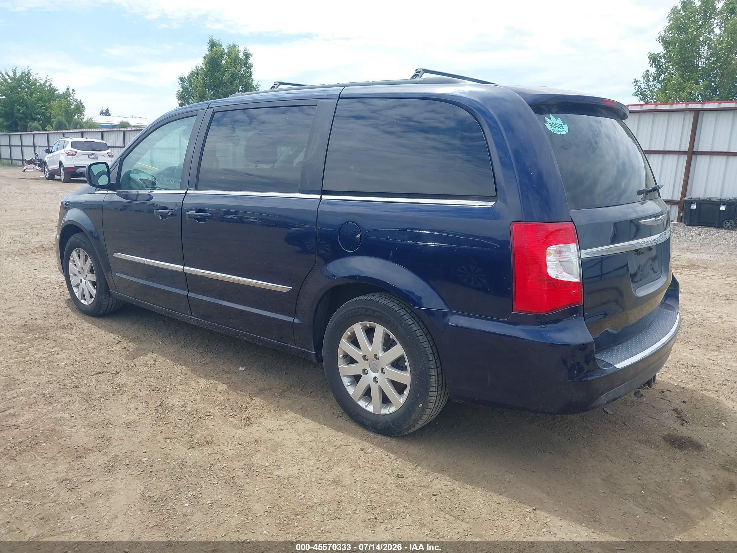 2014 Chrysler Town & Country Touring Blue vin: 2C4RC1BG8ER196328