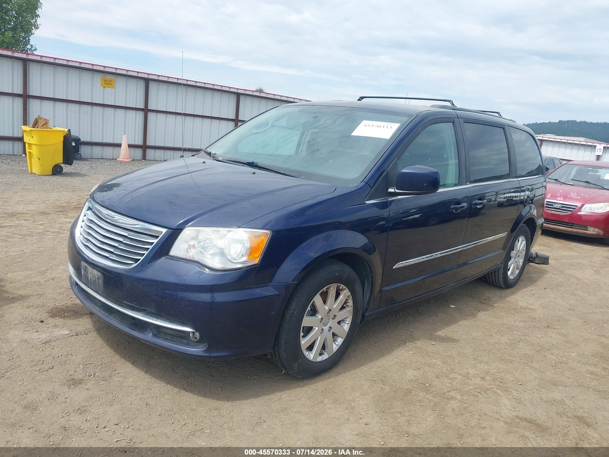 2014 Chrysler Town & Country Touring Blue vin: 2C4RC1BG8ER196328