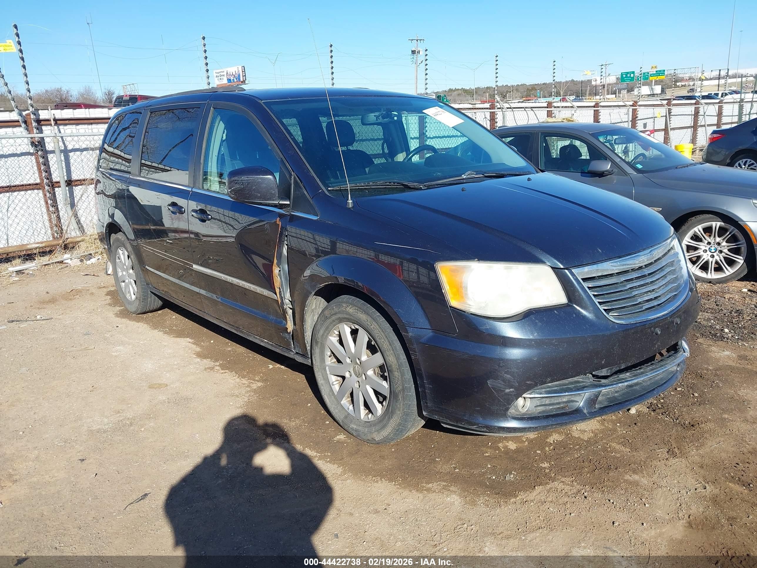 2014 Chrysler Town & Country Touring Black vin: 2C4RC1BG8ER271187