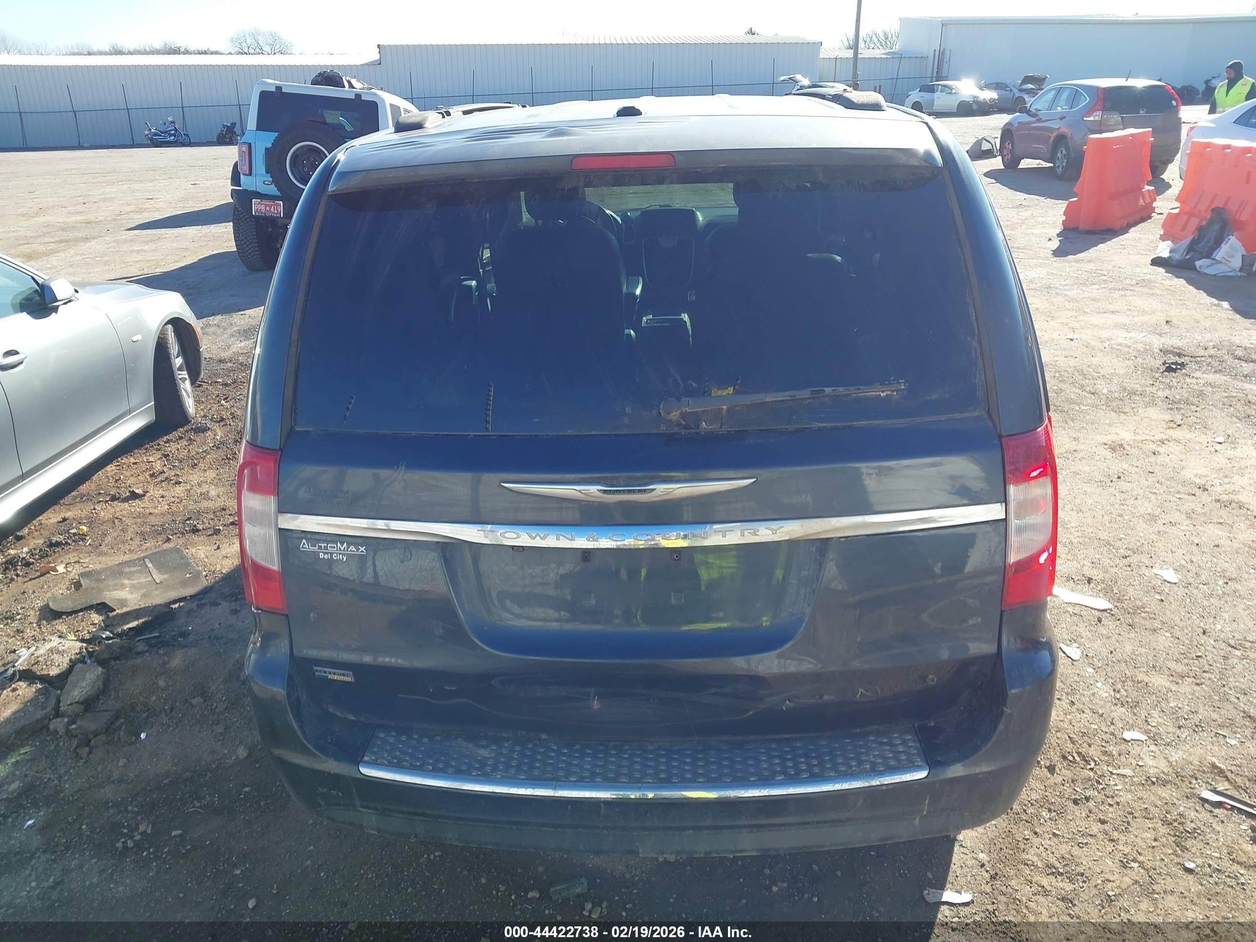 2014 Chrysler Town & Country Touring Black vin: 2C4RC1BG8ER271187