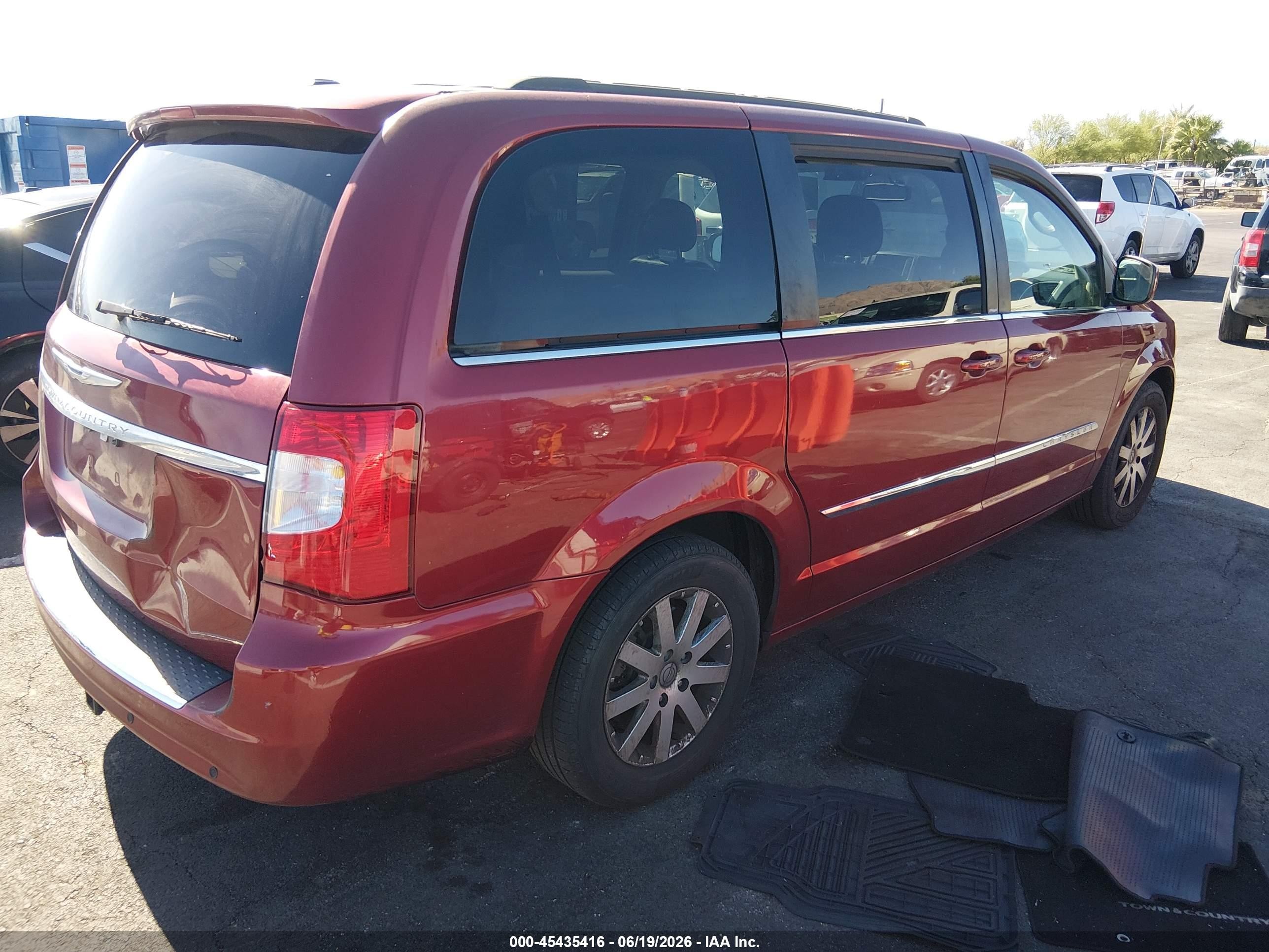 2014 Chrysler Town & Country Touring Красный vin: 2C4RC1BG8ER357681