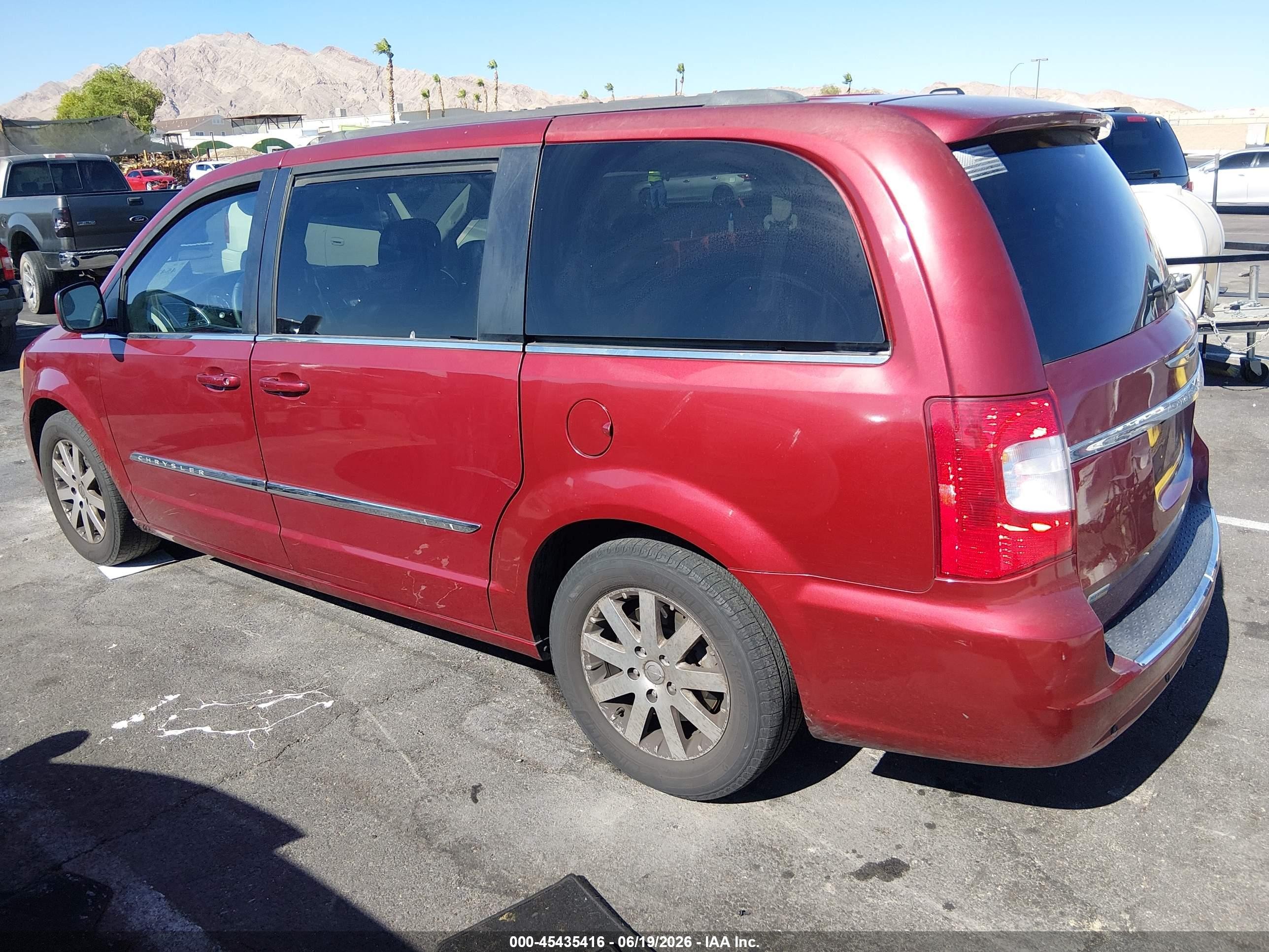 2014 Chrysler Town & Country Touring Красный vin: 2C4RC1BG8ER357681