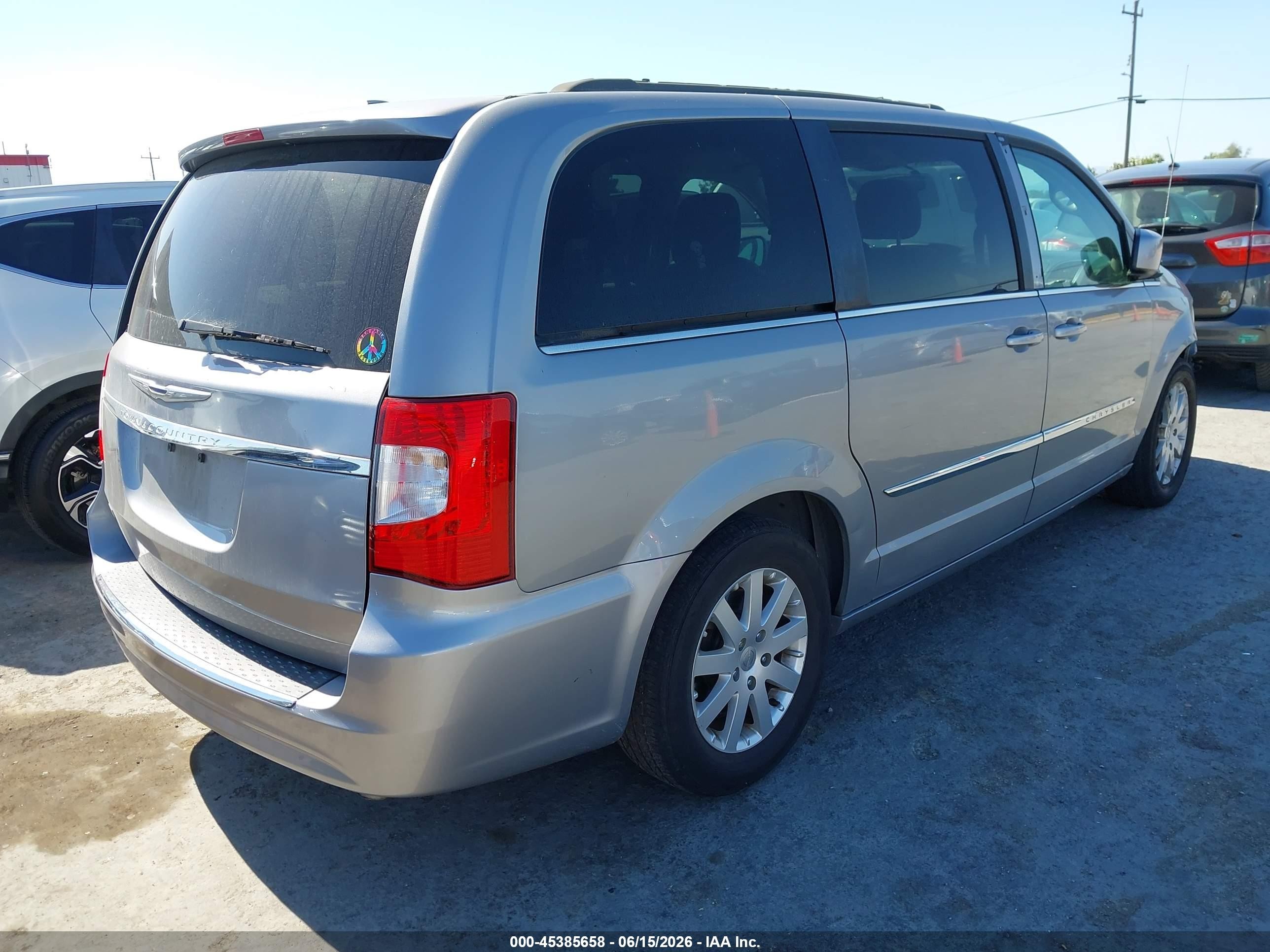 2014 Chrysler Town & Country Touring Gray vin: 2C4RC1BG8ER359544