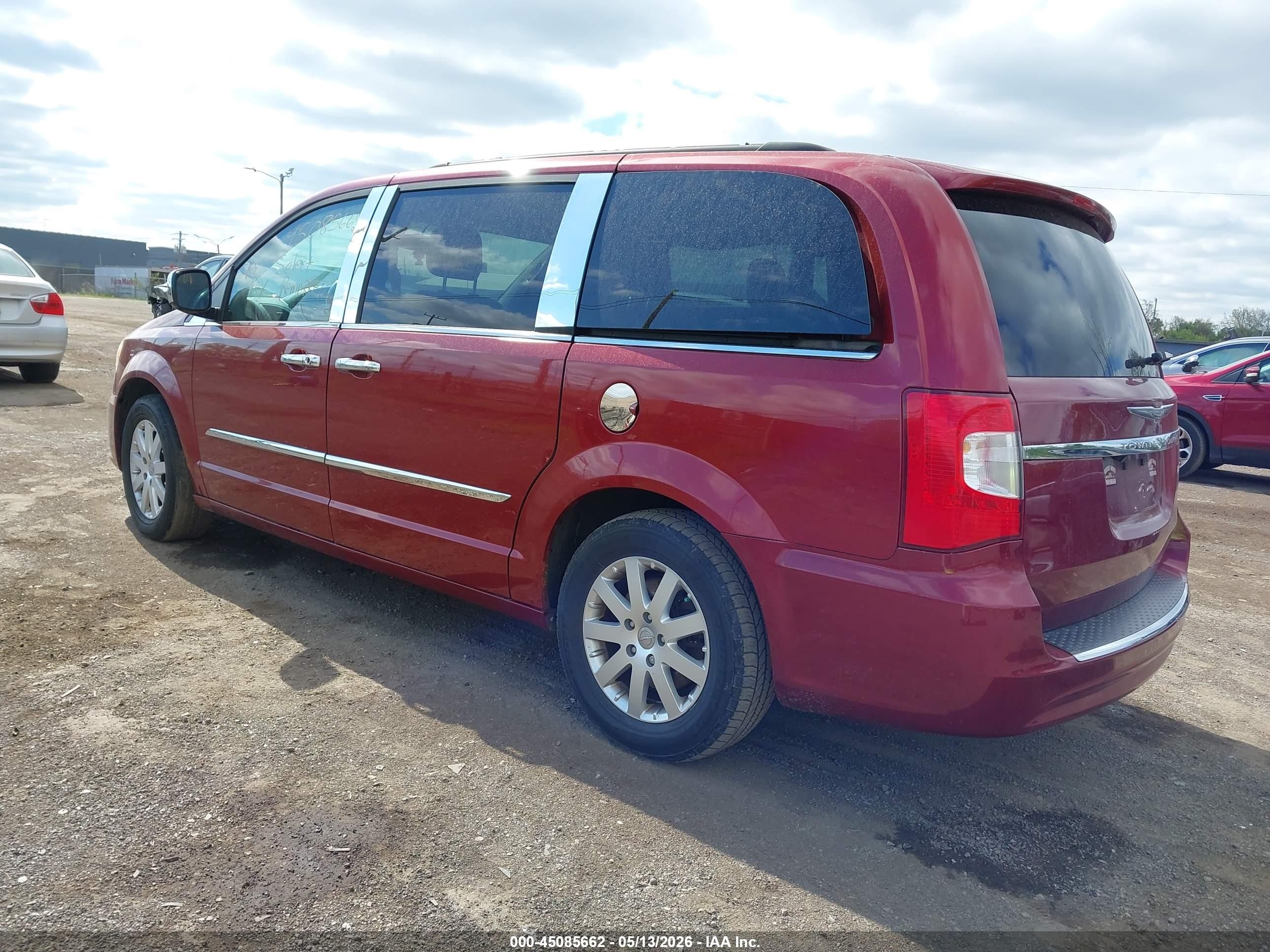 2014 Chrysler Town & Country Touring Красный vin: 2C4RC1BG8ER367451