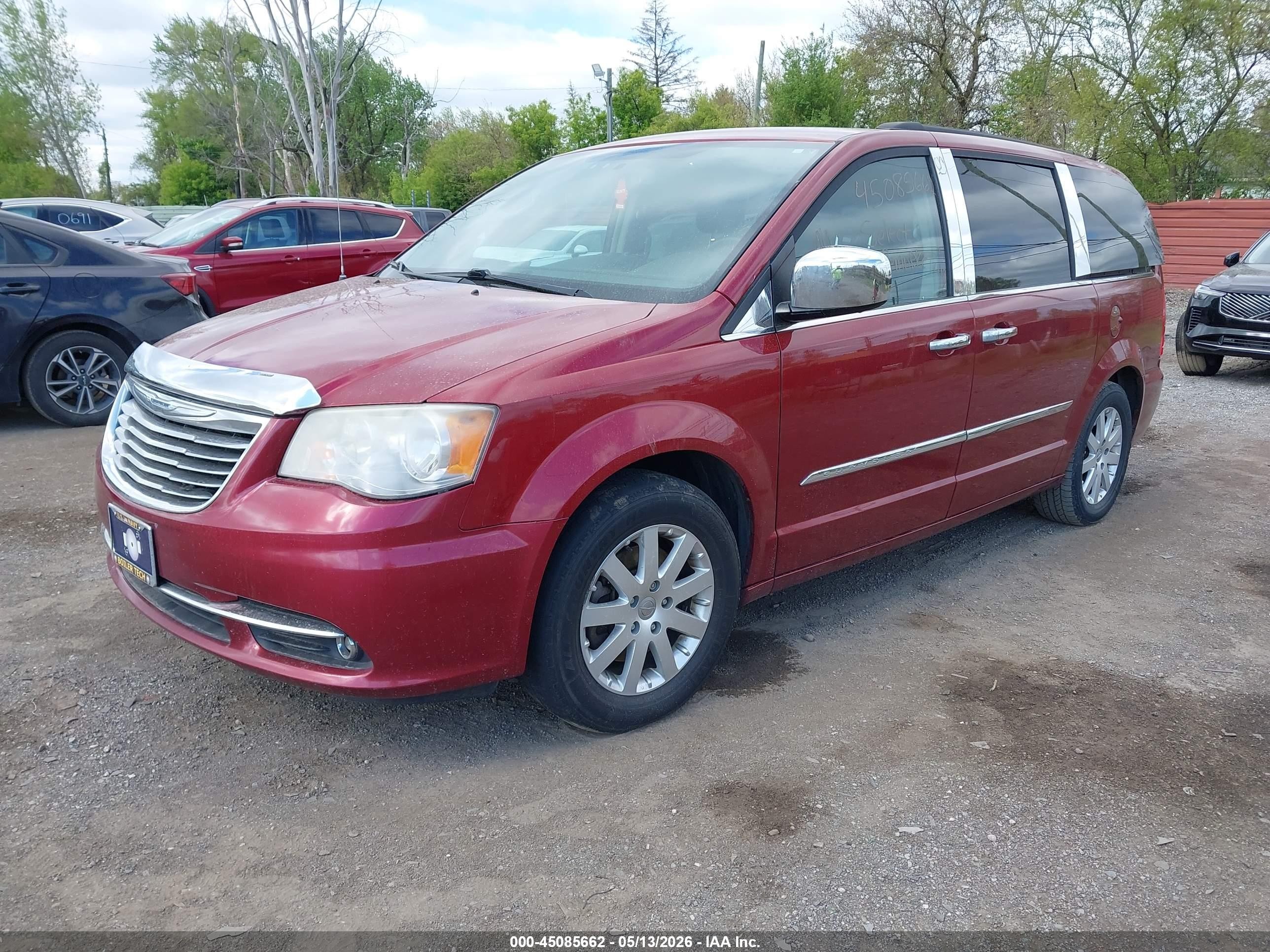 2014 Chrysler Town & Country Touring Красный vin: 2C4RC1BG8ER367451