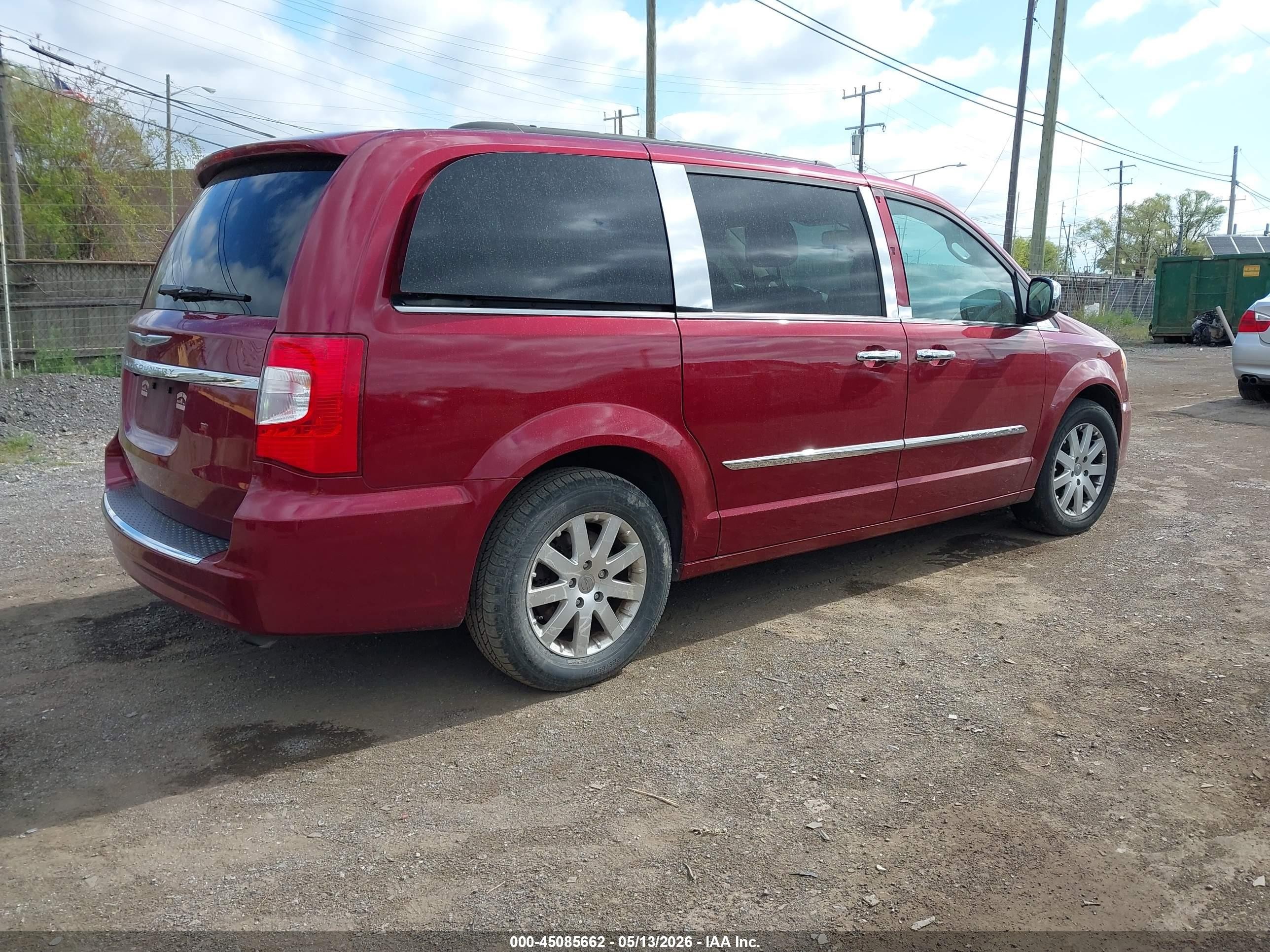 2014 Chrysler Town & Country Touring Красный vin: 2C4RC1BG8ER367451