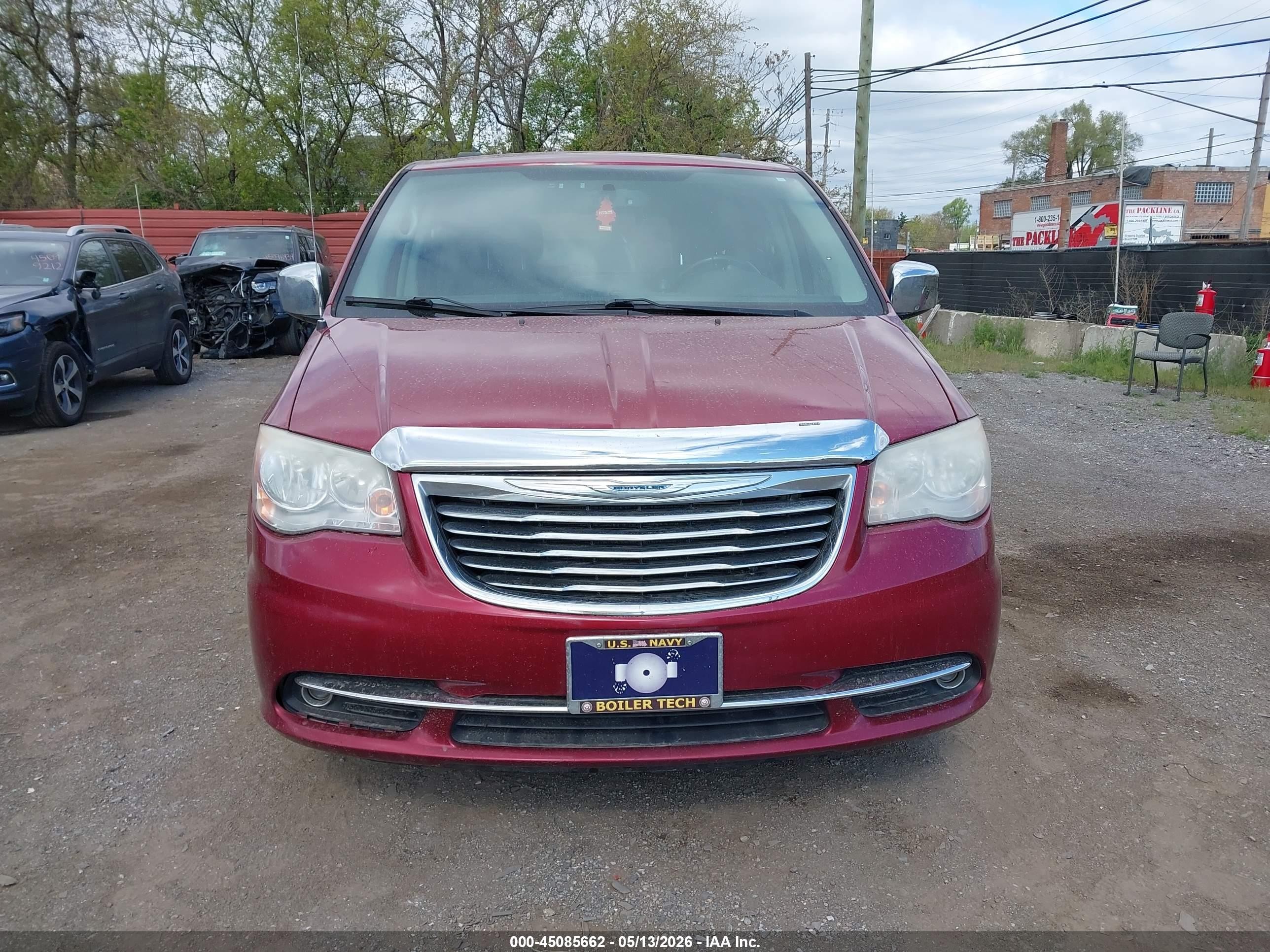 2014 Chrysler Town & Country Touring Красный vin: 2C4RC1BG8ER367451