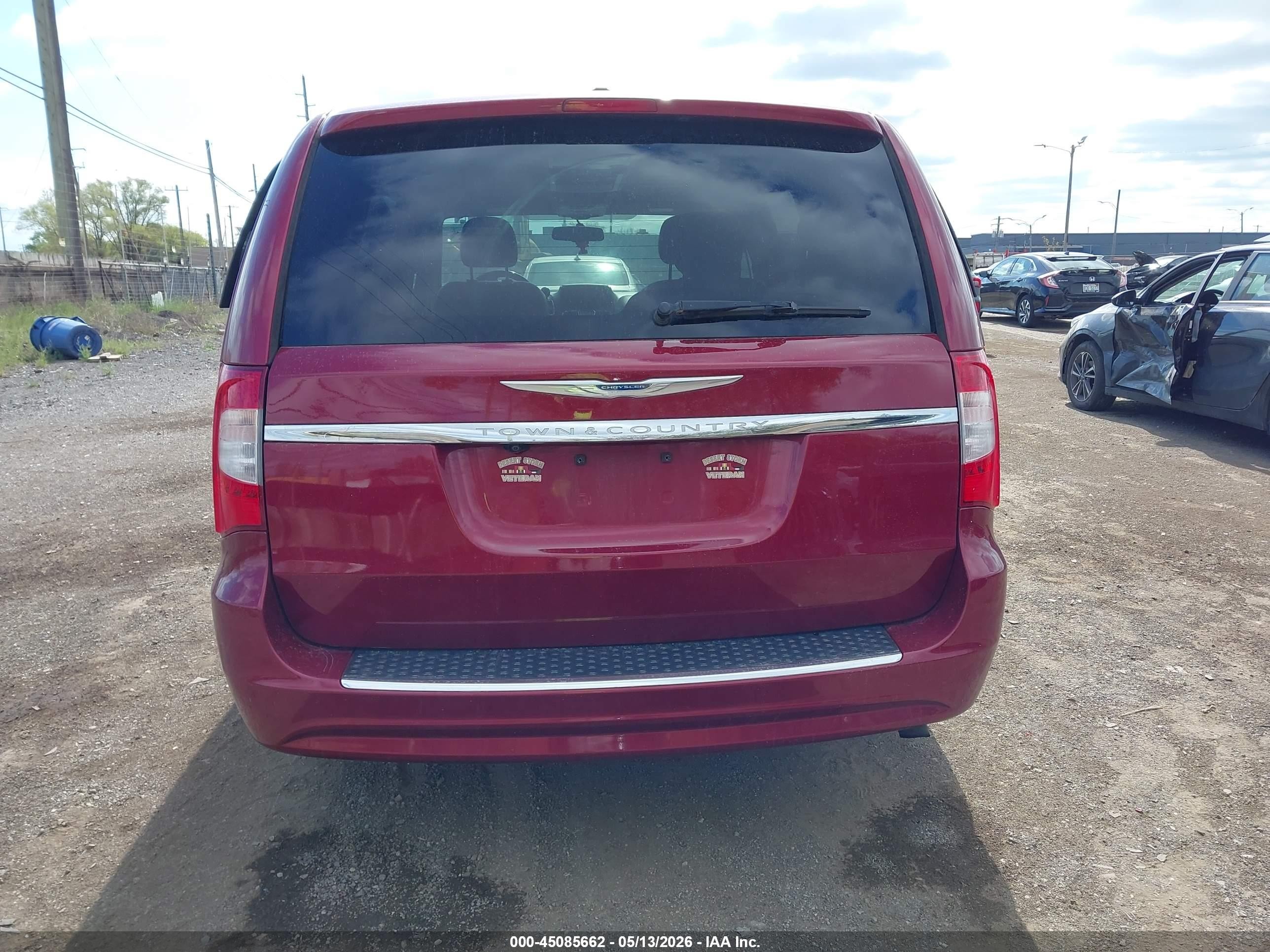 2014 Chrysler Town & Country Touring Красный vin: 2C4RC1BG8ER367451