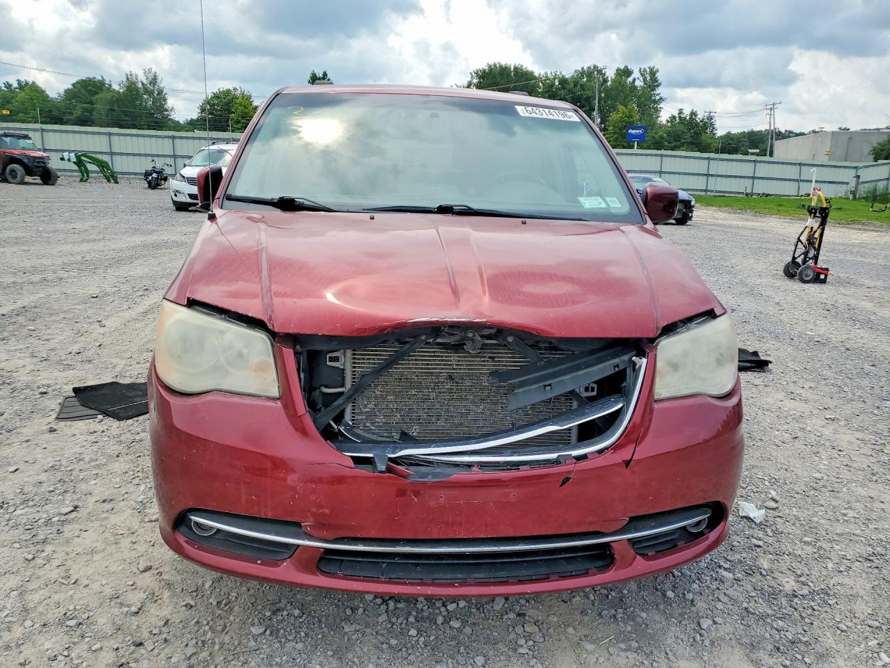2014 Chrysler Town & Country Touring Красный vin: 2C4RC1BG8ER367904