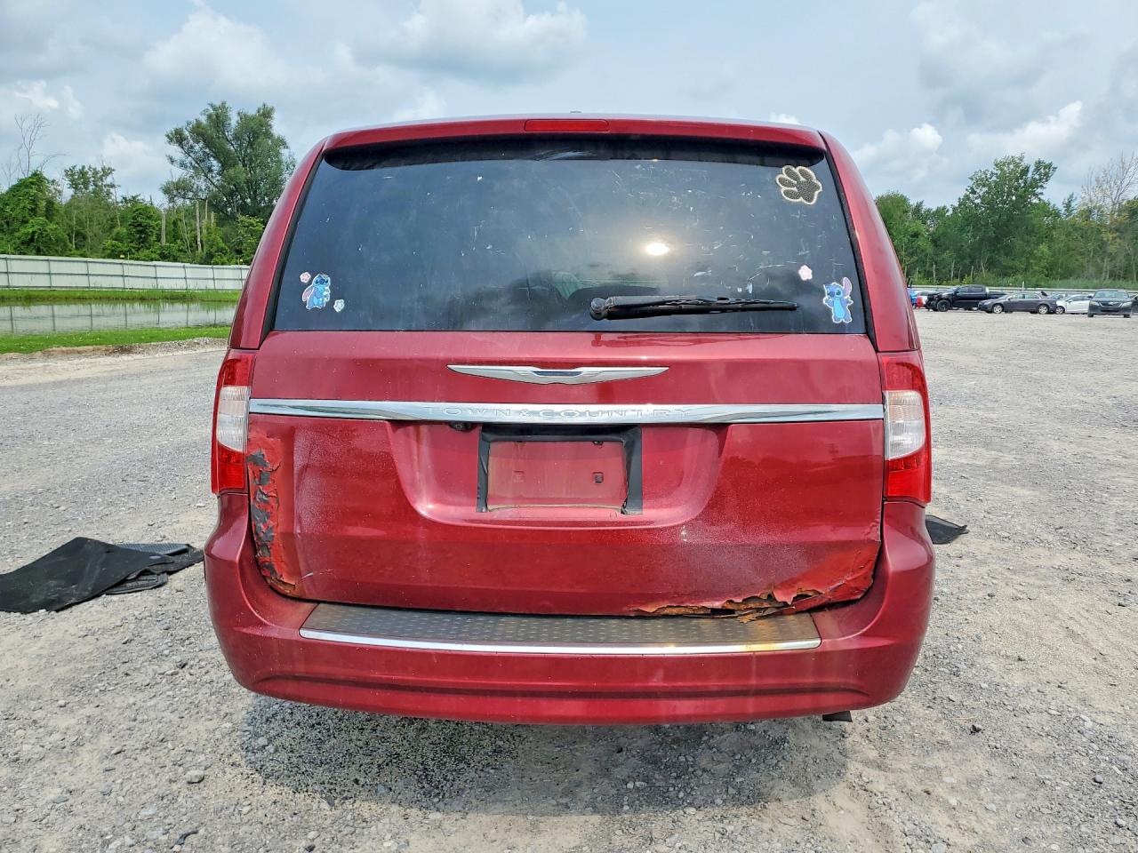 2014 Chrysler Town & Country Touring Красный vin: 2C4RC1BG8ER367904