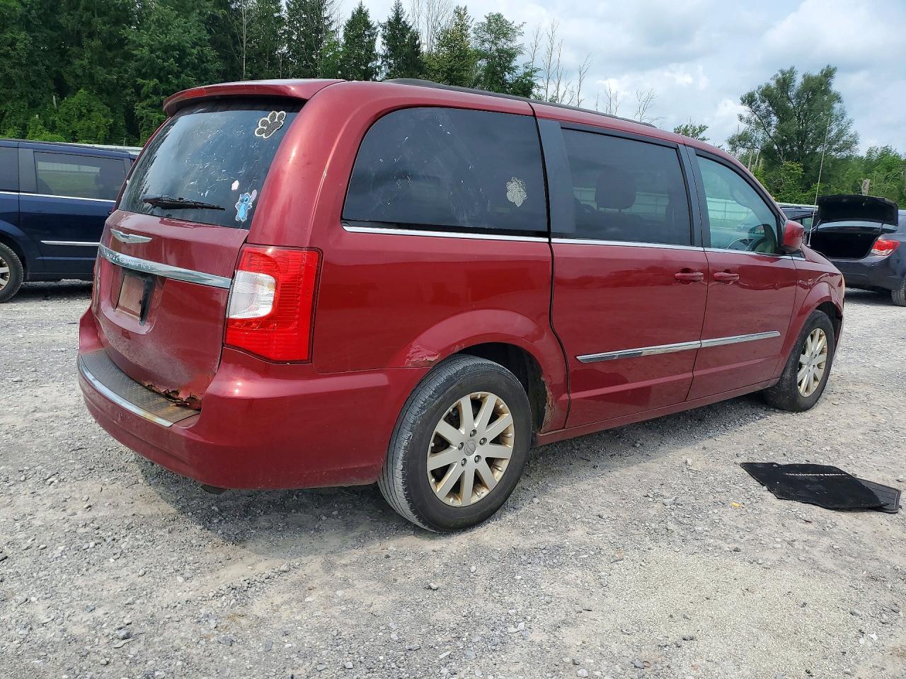 2014 Chrysler Town & Country Touring Красный vin: 2C4RC1BG8ER367904