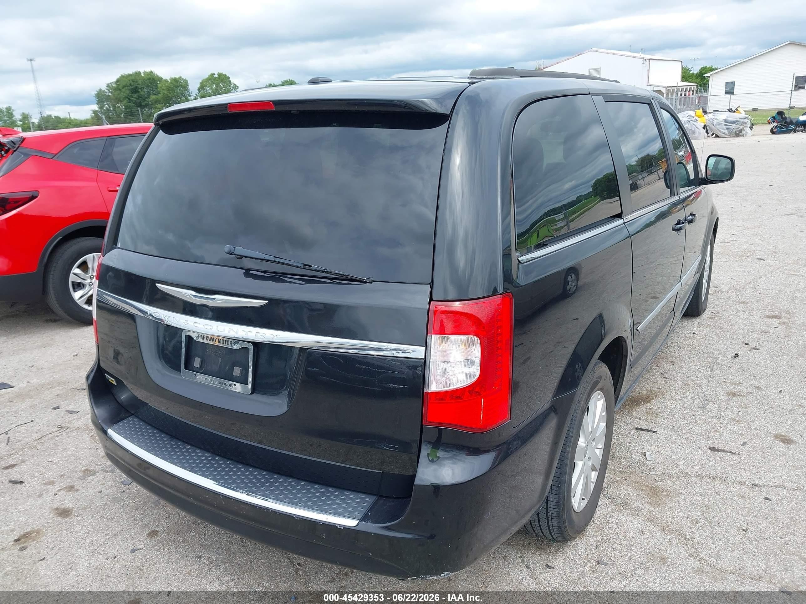 2014 Chrysler Town & Country Touring Черный vin: 2C4RC1BG8ER397405