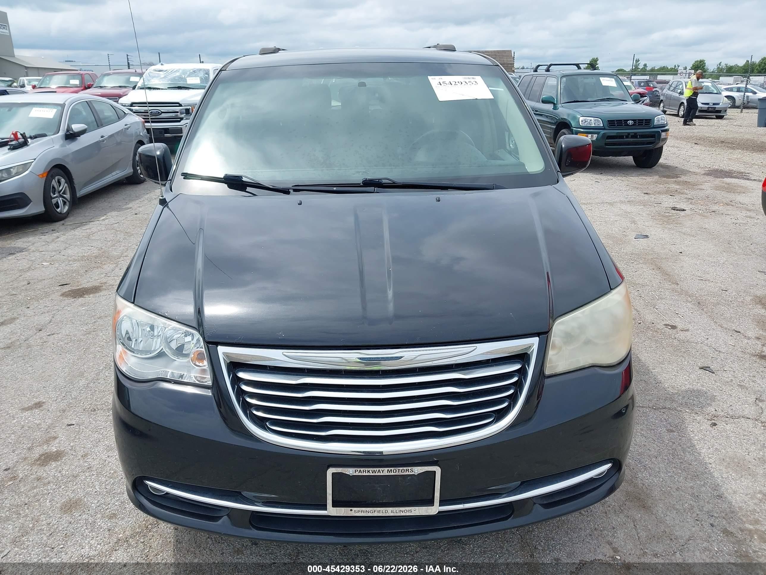 2014 Chrysler Town & Country Touring Черный vin: 2C4RC1BG8ER397405