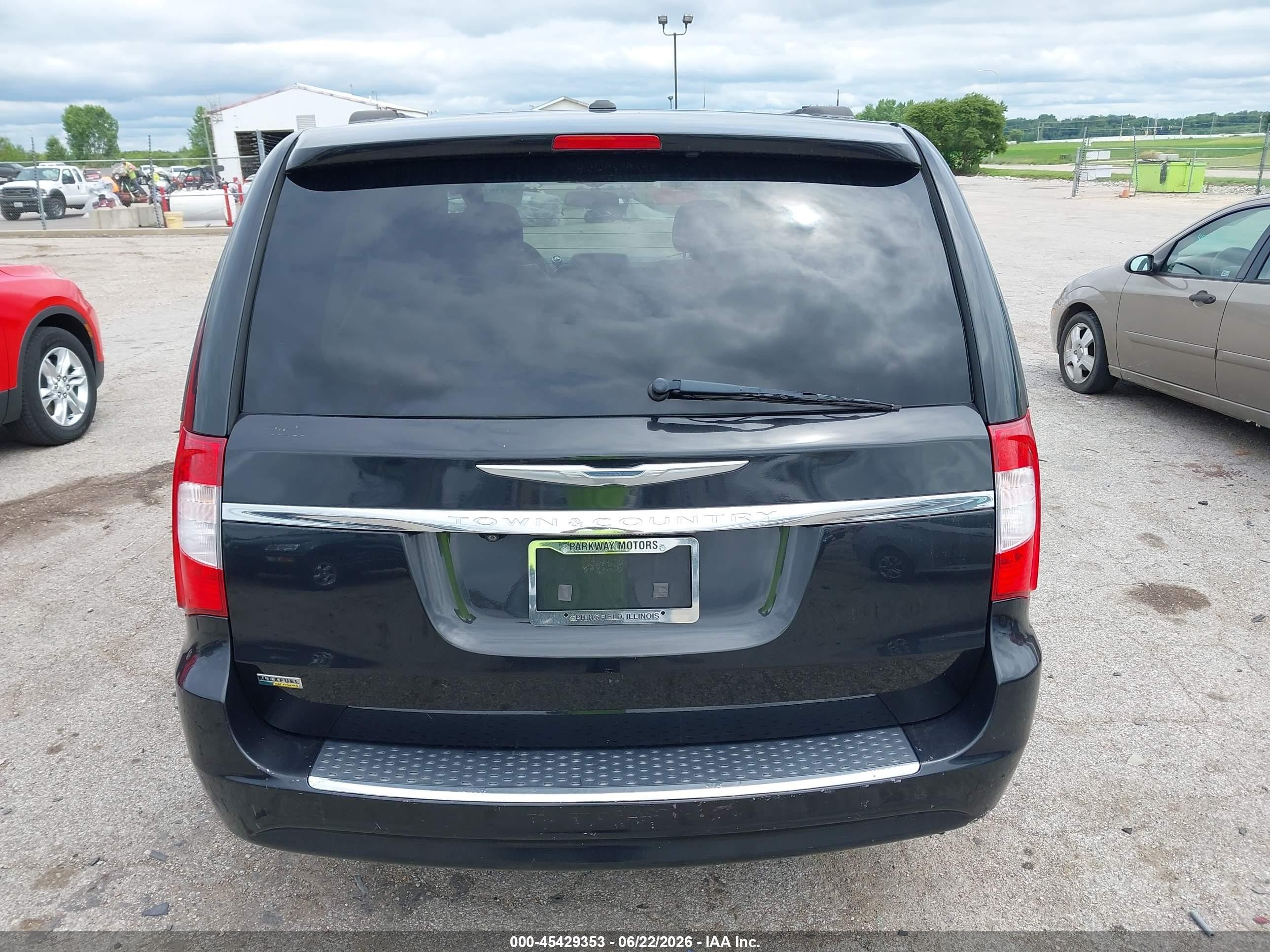 2014 Chrysler Town & Country Touring Черный vin: 2C4RC1BG8ER397405