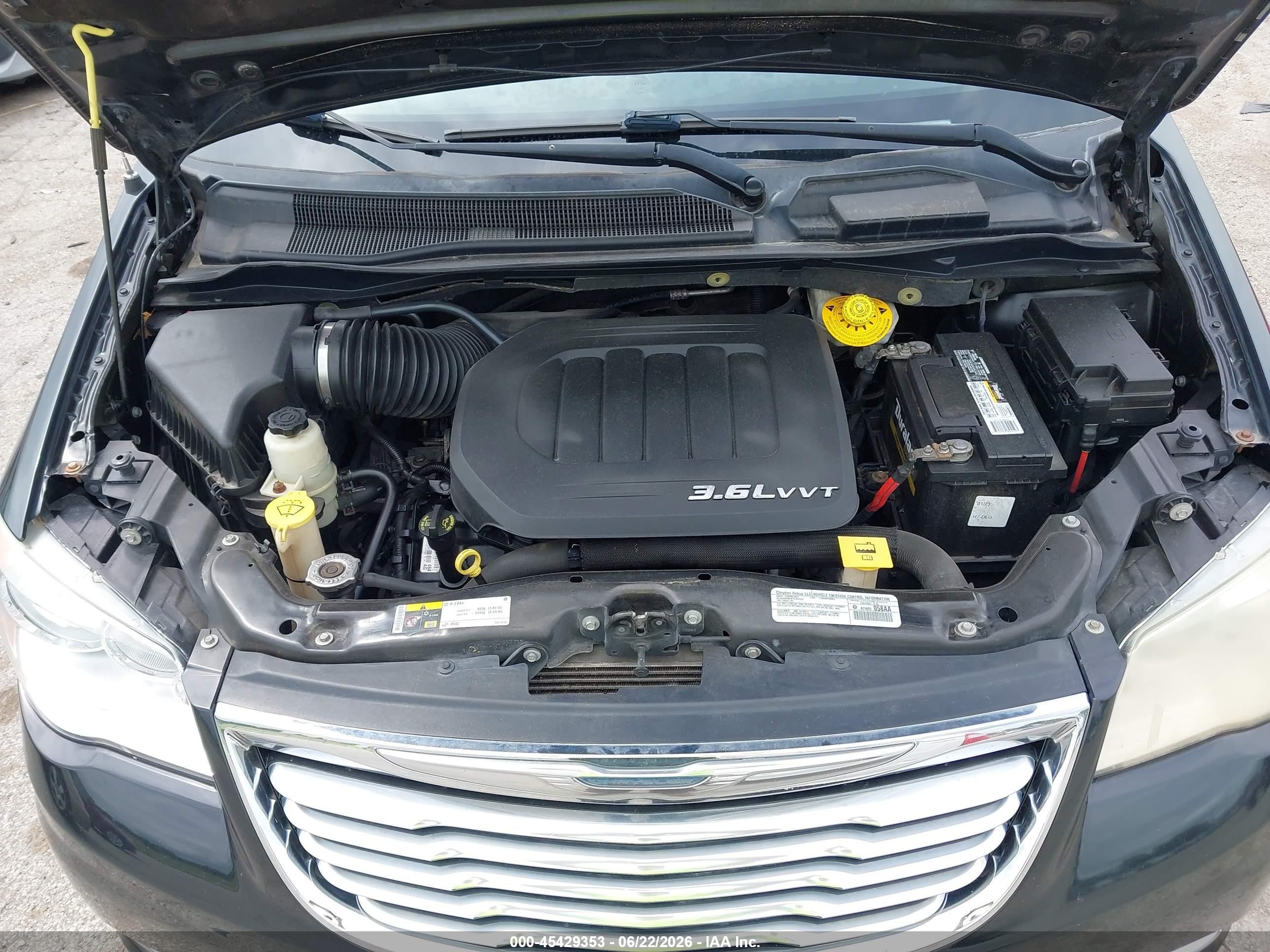 2014 Chrysler Town & Country Touring Черный vin: 2C4RC1BG8ER397405