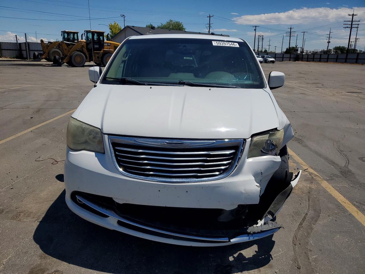 2014 Chrysler Town & Country Touring White vin: 2C4RC1BG8ER398229