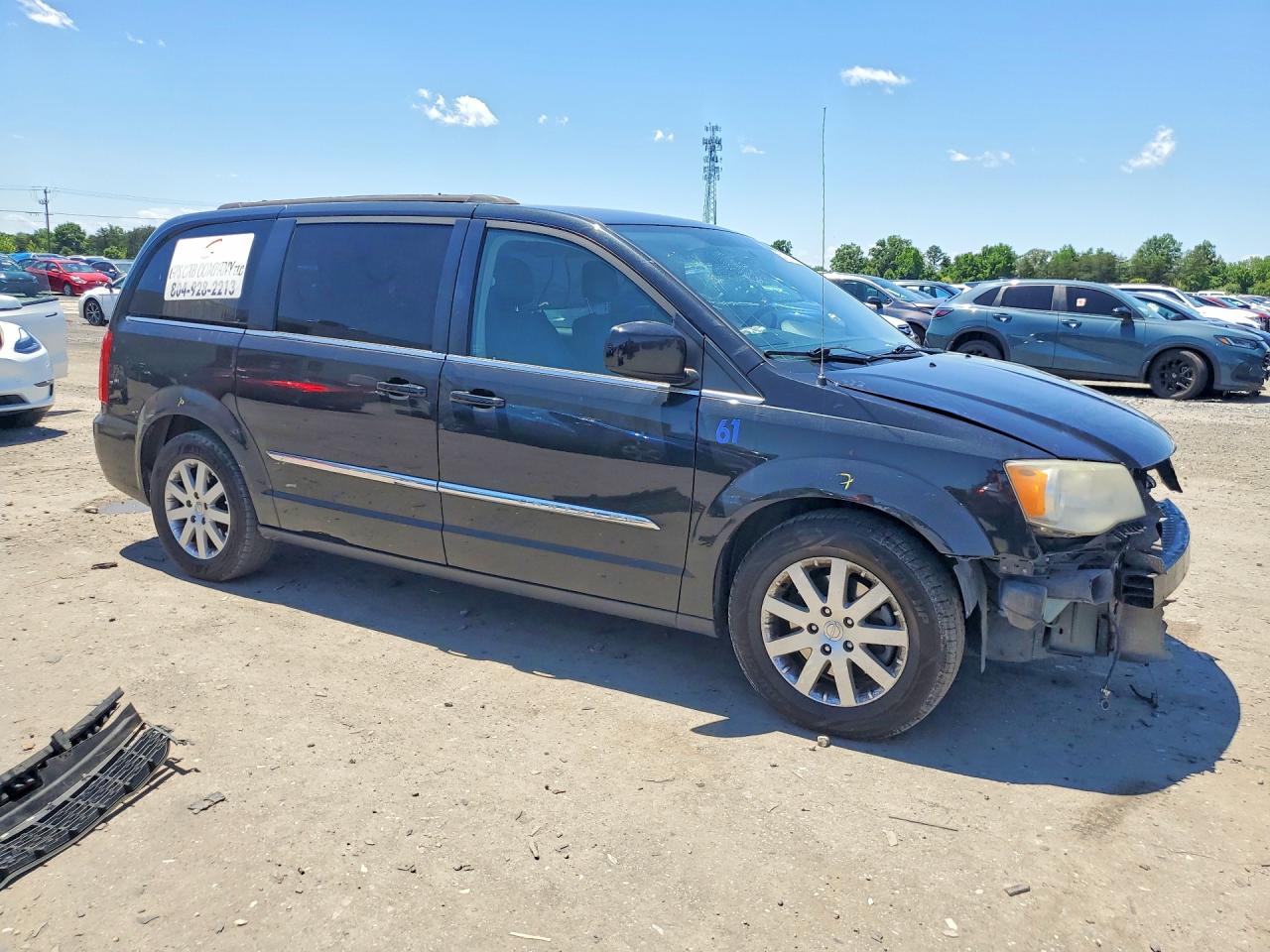2014 Chrysler Town & Country Touring Black vin: 2C4RC1BG8ER399316
