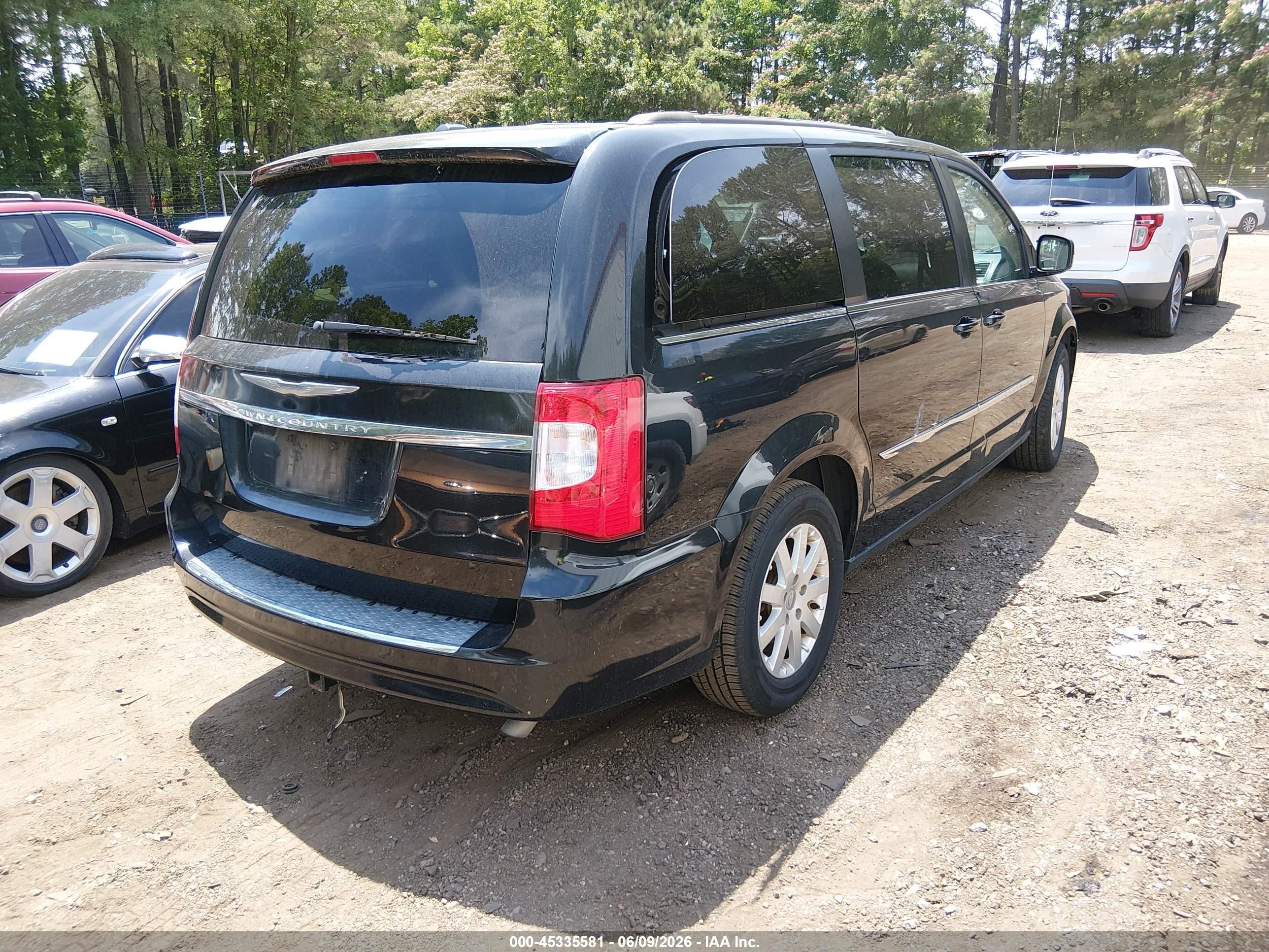 2014 Chrysler Town & Country Touring Black vin: 2C4RC1BG8ER418155