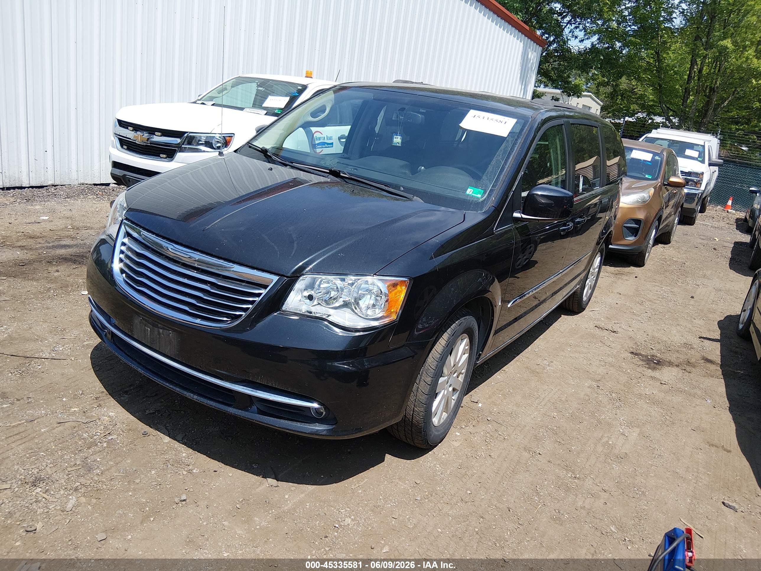 2014 Chrysler Town & Country Touring Black vin: 2C4RC1BG8ER418155