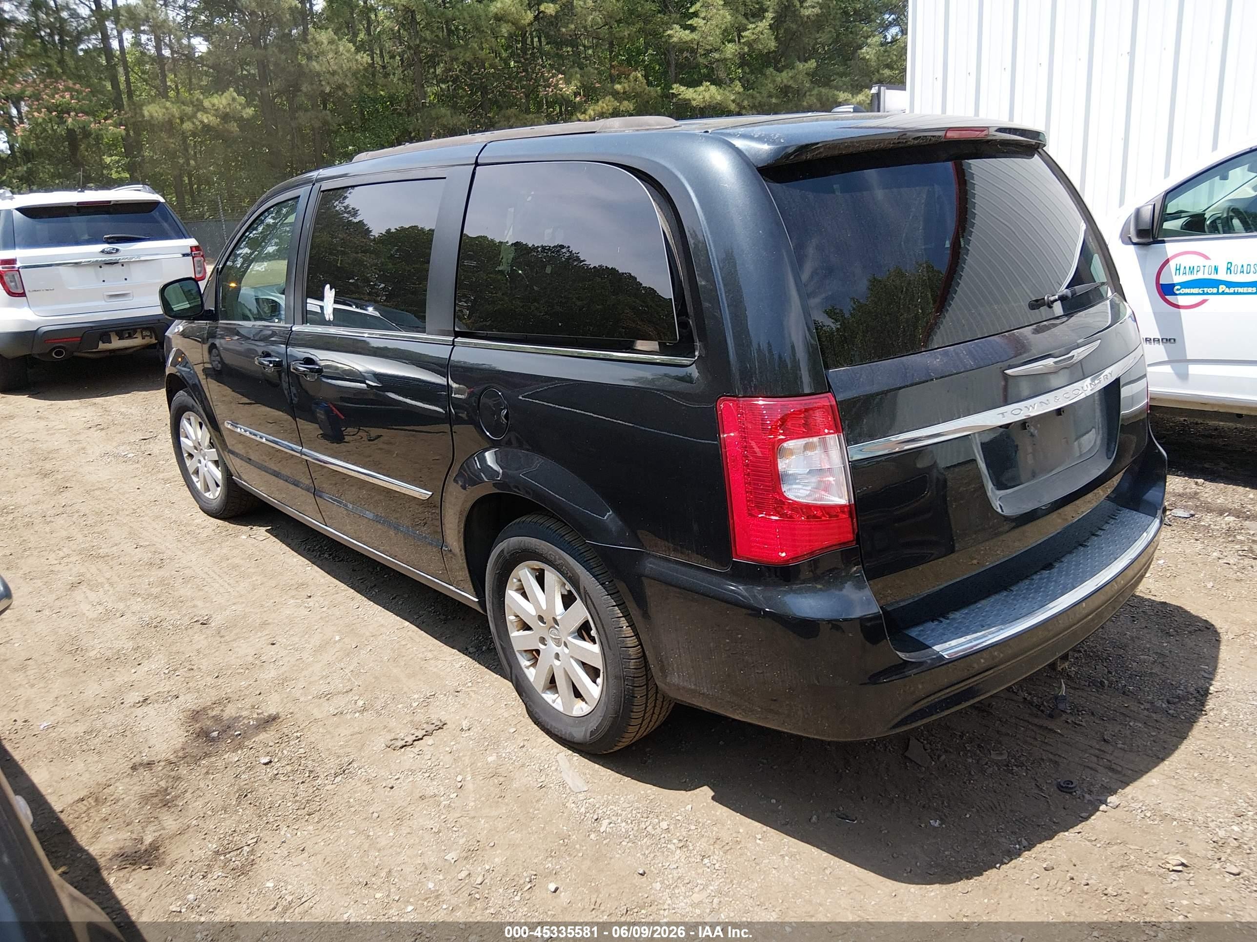 2014 Chrysler Town & Country Touring Black vin: 2C4RC1BG8ER418155