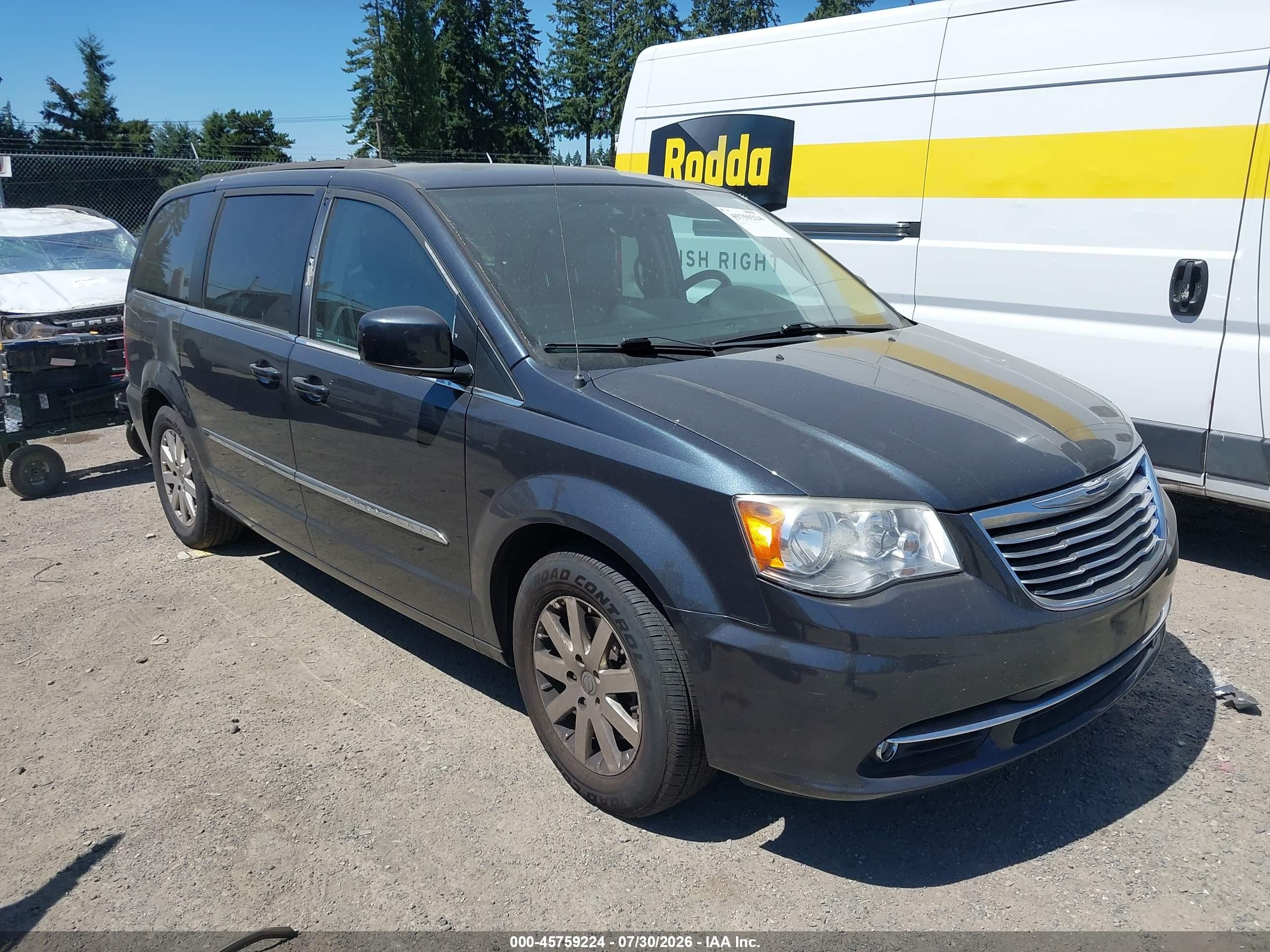 2014 Chrysler Town & Country Touring Gray vin: 2C4RC1BG8ER435831