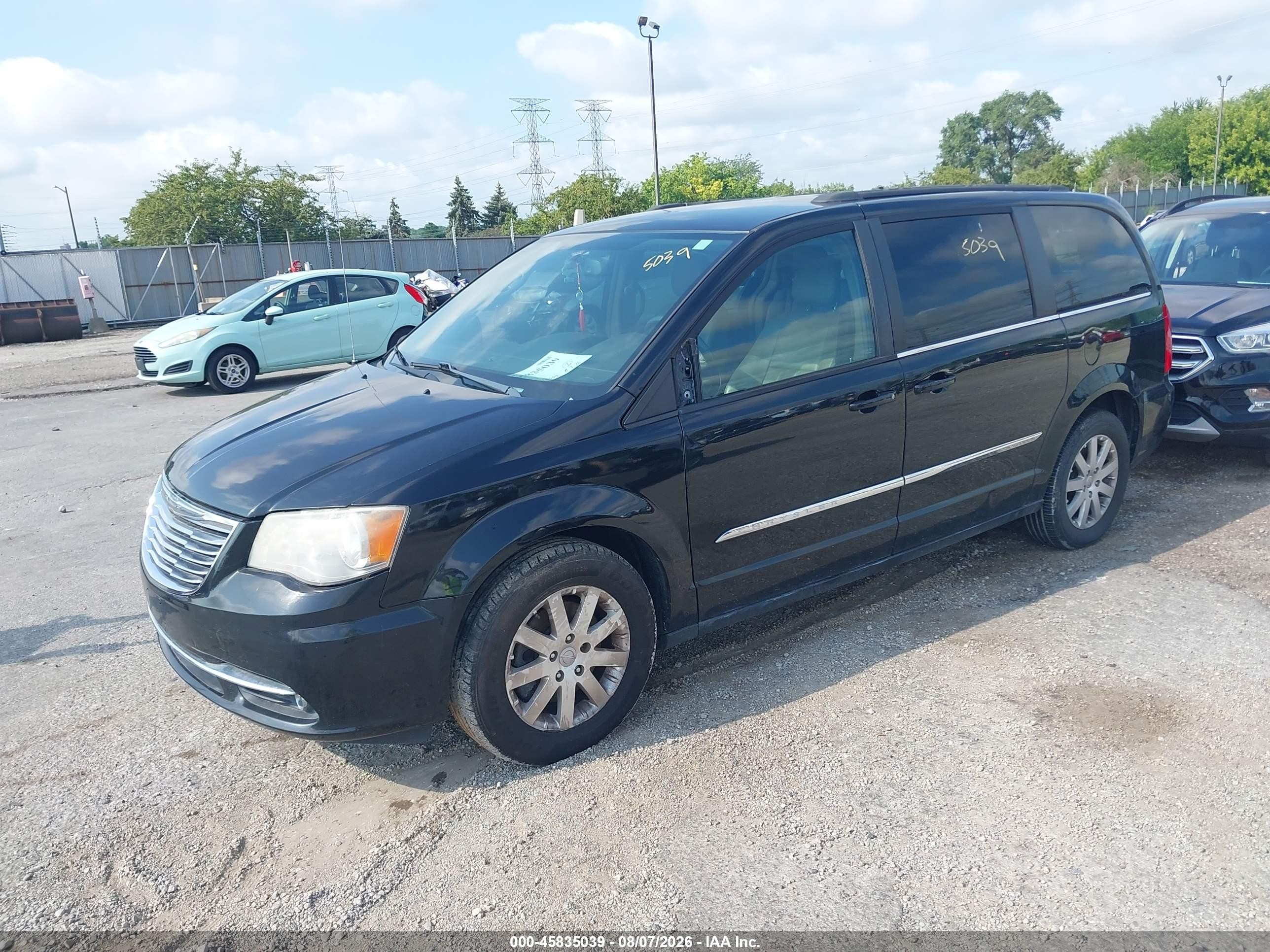 2014 Chrysler Town & Country Touring Gray vin: 2C4RC1BG8ER439698
