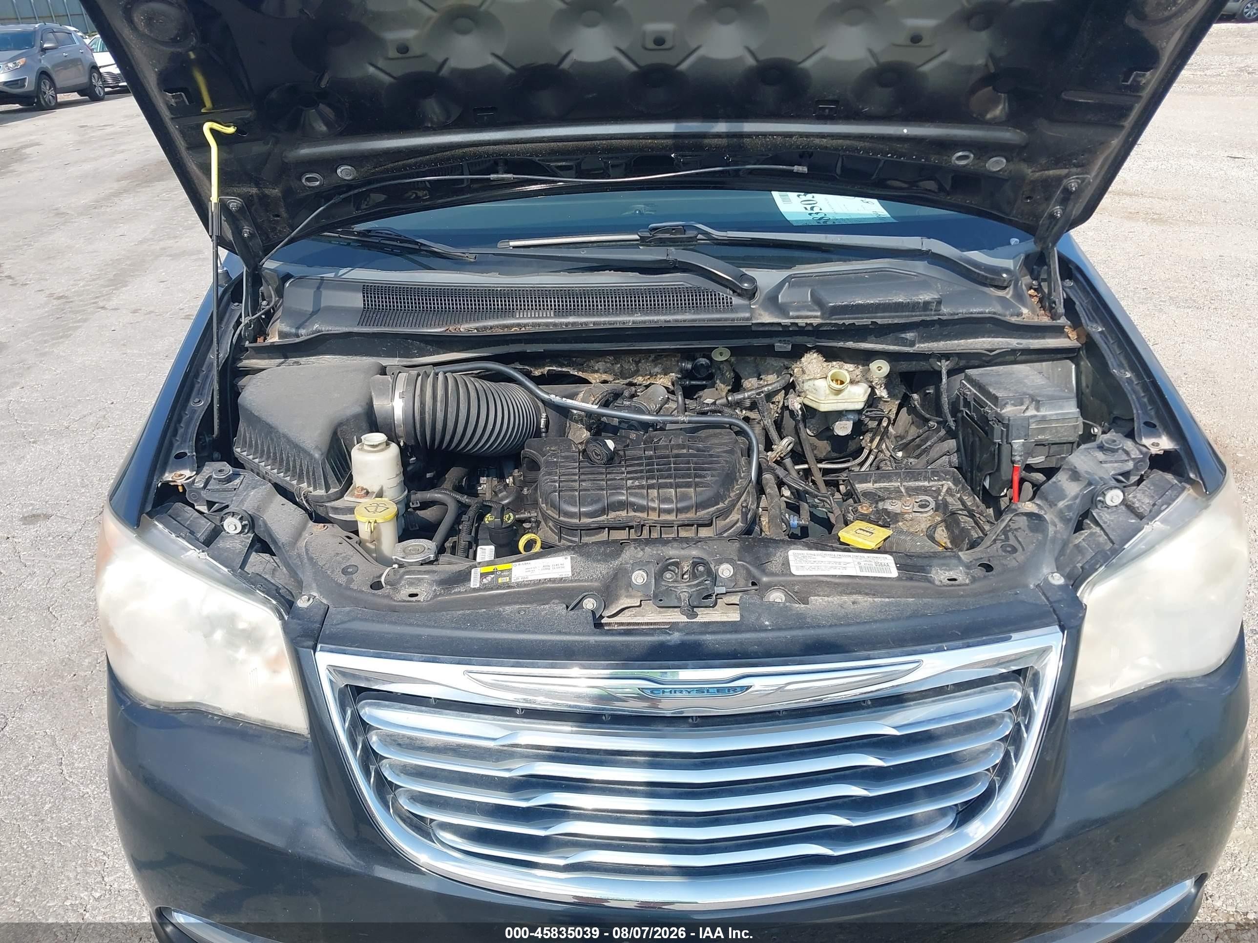 2014 Chrysler Town & Country Touring Gray vin: 2C4RC1BG8ER439698