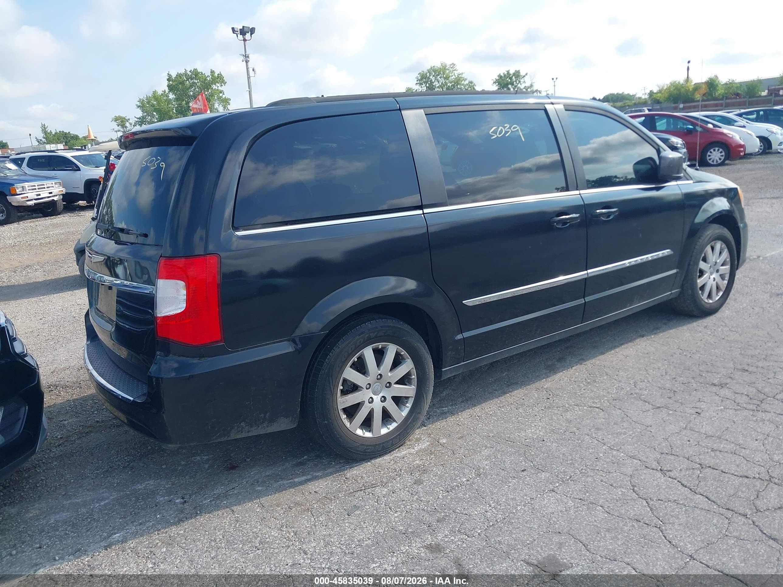 2014 Chrysler Town & Country Touring Gray vin: 2C4RC1BG8ER439698