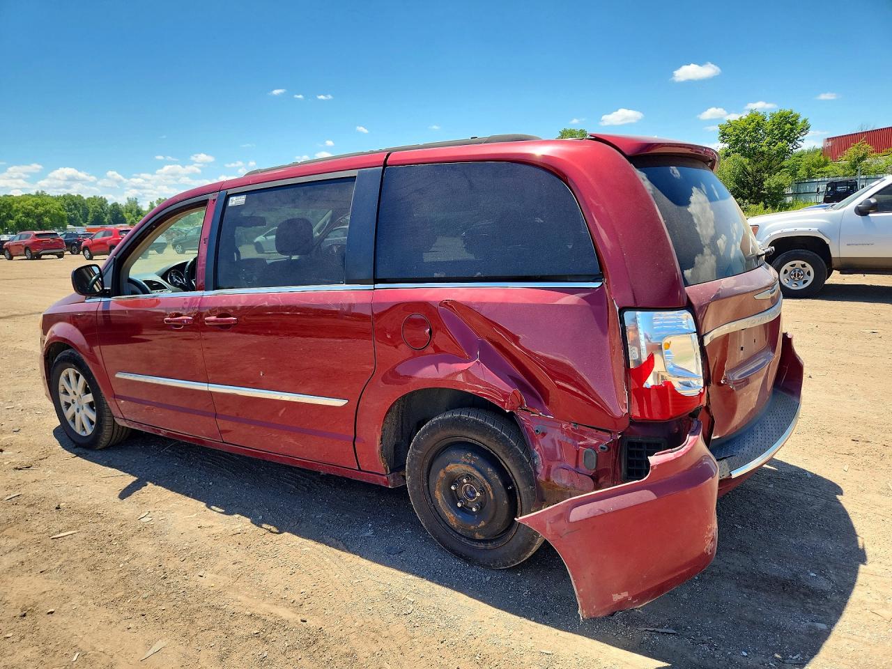 2014 Chrysler Town & Country Touring Maroon vin: 2C4RC1BG8ER447414