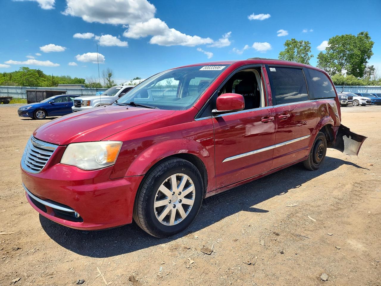2014 Chrysler Town & Country Touring Maroon vin: 2C4RC1BG8ER447414