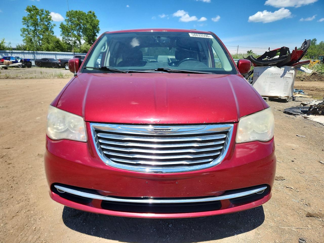 2014 Chrysler Town & Country Touring Maroon vin: 2C4RC1BG8ER447414