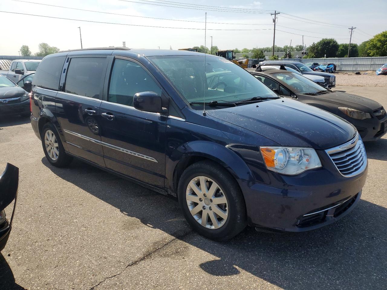 2015 Chrysler Town & Country Touring Blue vin: 2C4RC1BG8FR645153