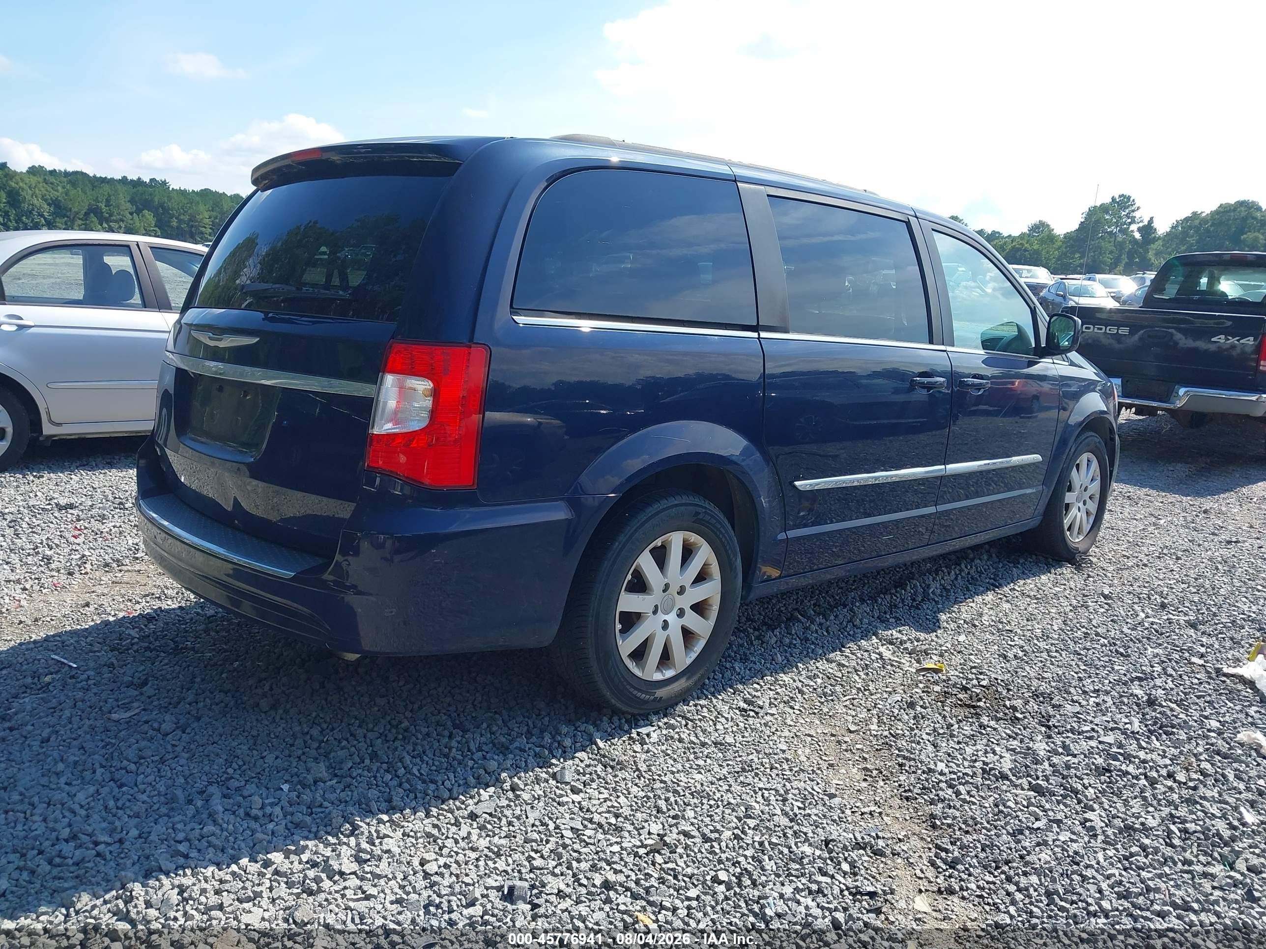 2015 Chrysler Town & Country Touring Синий vin: 2C4RC1BG8FR731014