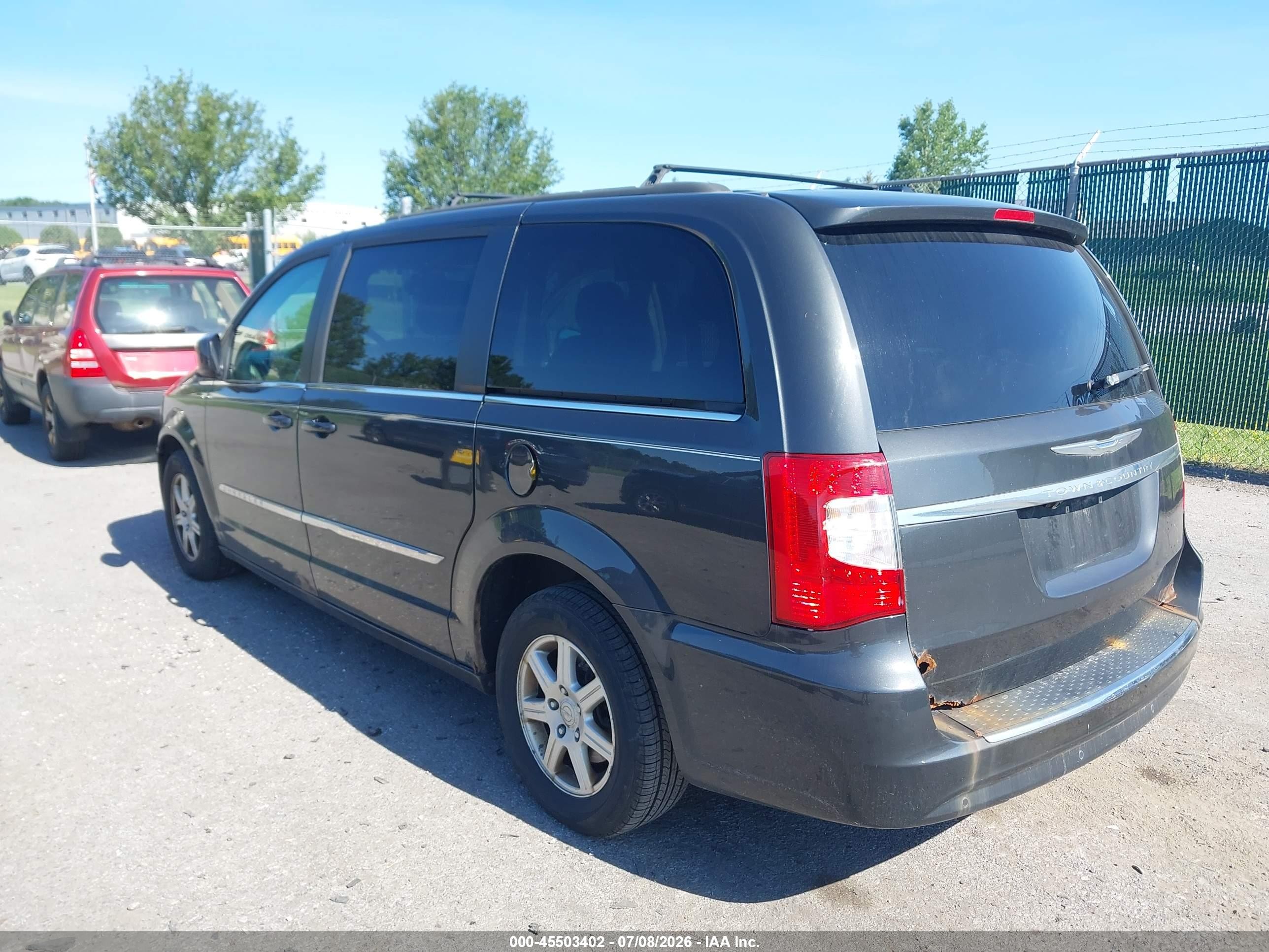 2012 Chrysler Town & Country Touring Gray vin: 2C4RC1BG9CR133963