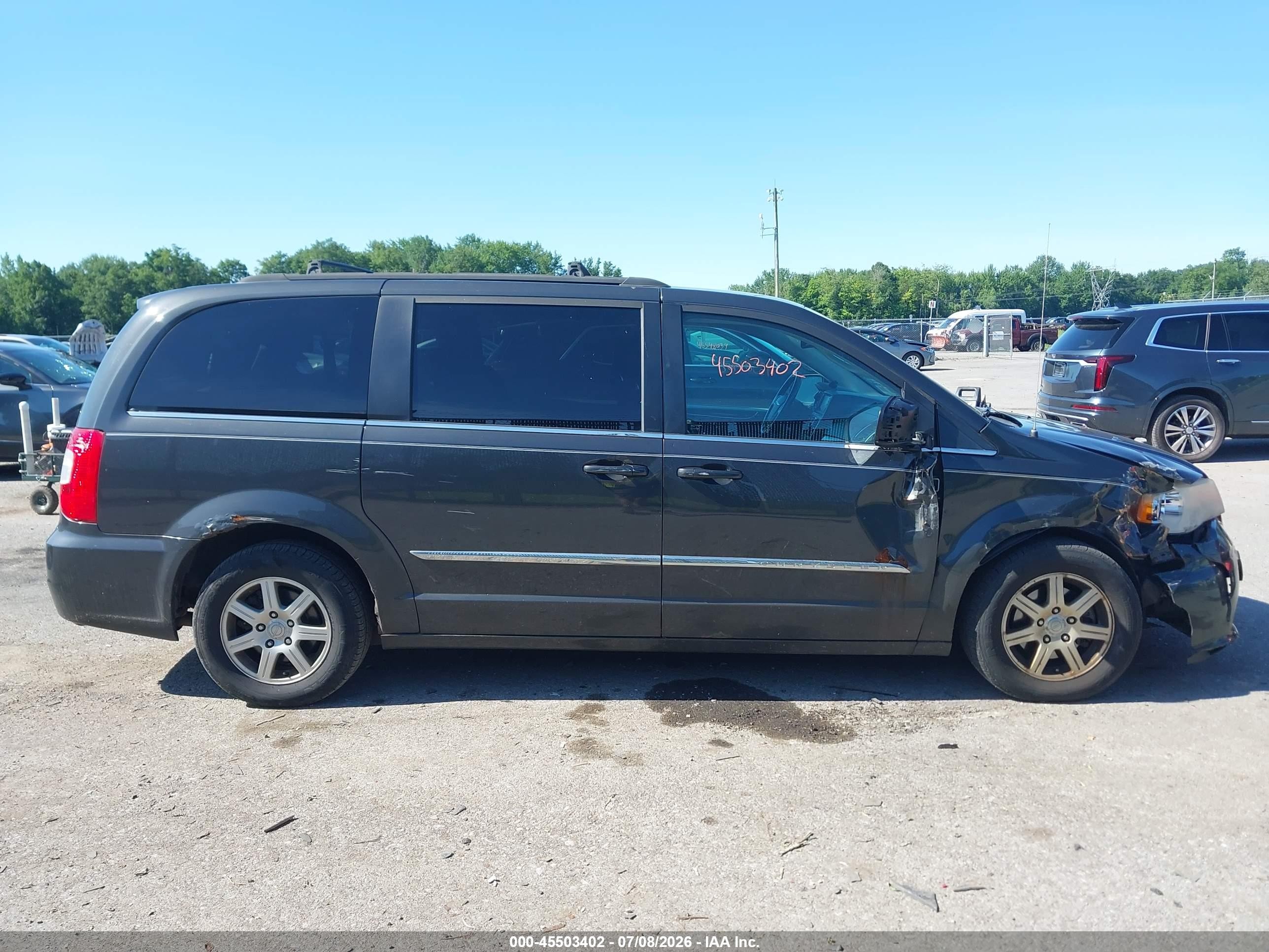 2012 Chrysler Town & Country Touring Gray vin: 2C4RC1BG9CR133963