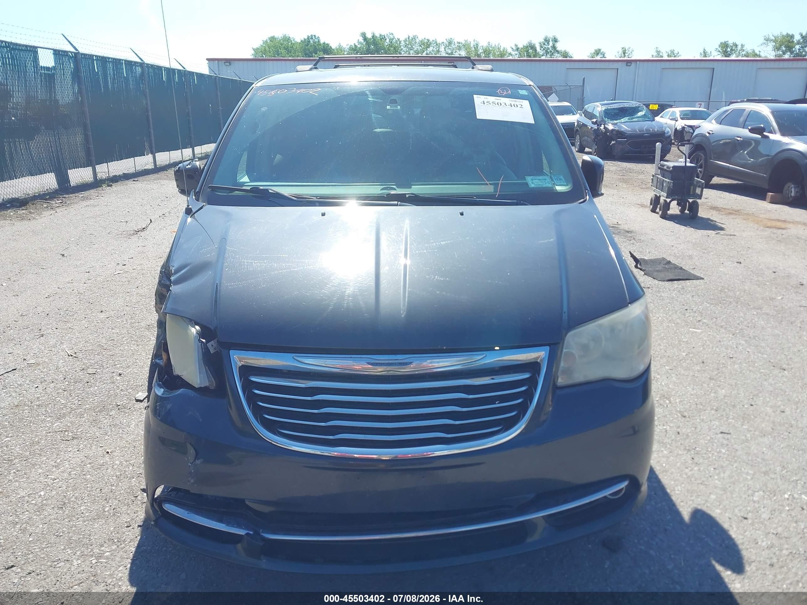2012 Chrysler Town & Country Touring Gray vin: 2C4RC1BG9CR133963