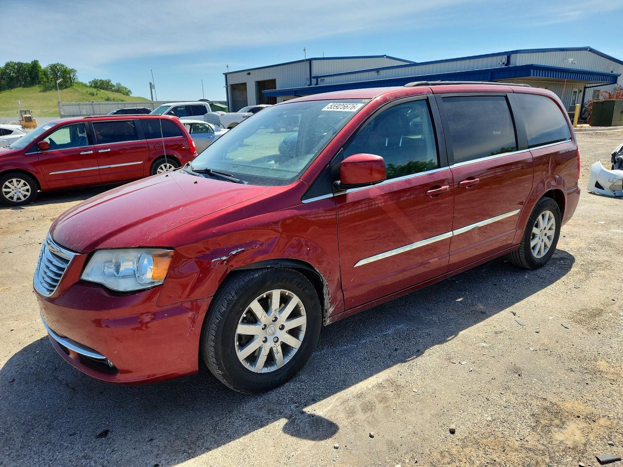 2012 Chrysler Town & Country Touring Red vin: 2C4RC1BG9CR259594