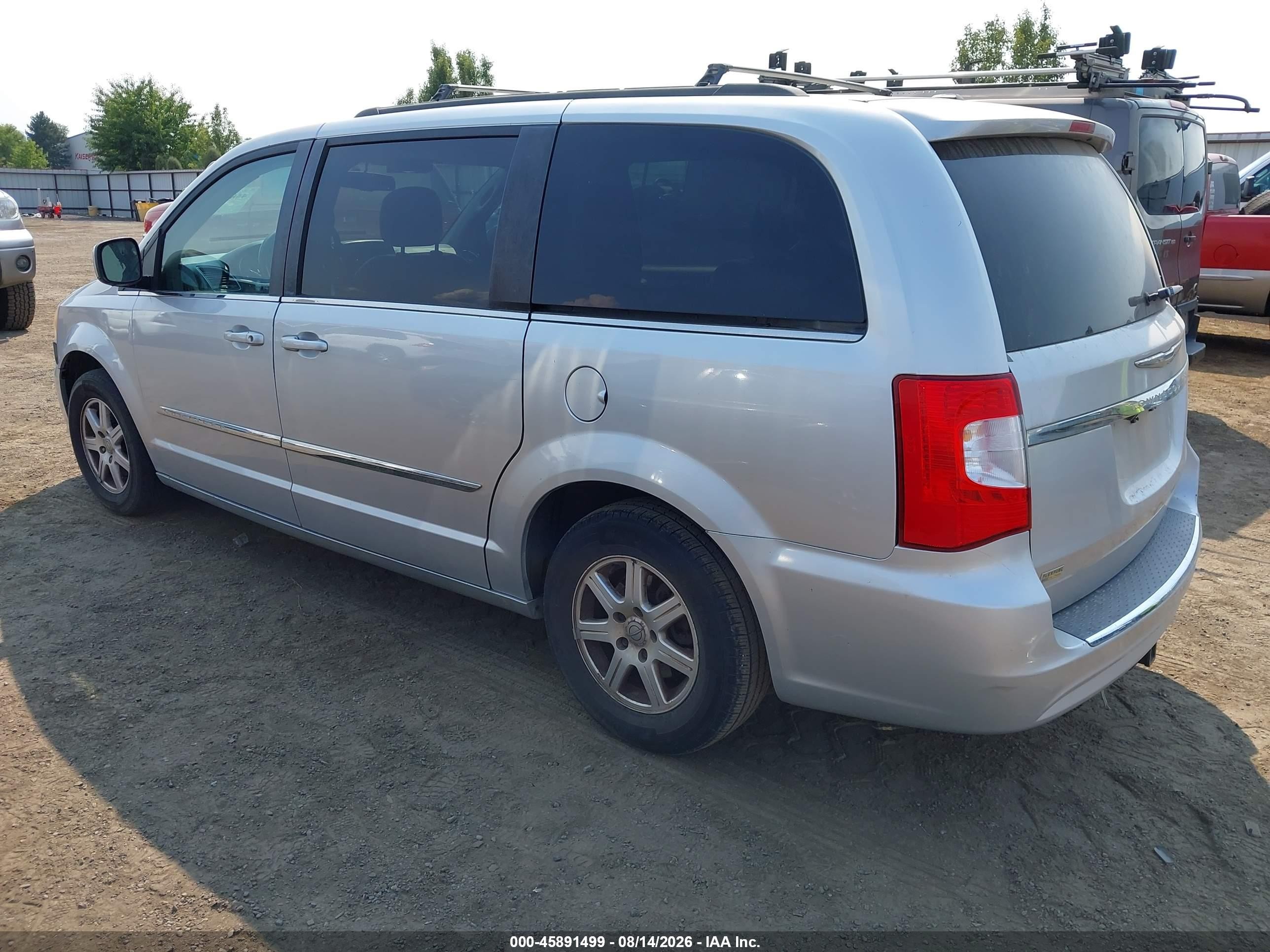 2012 Chrysler Town & Country Touring Silver vin: 2C4RC1BG9CR312603