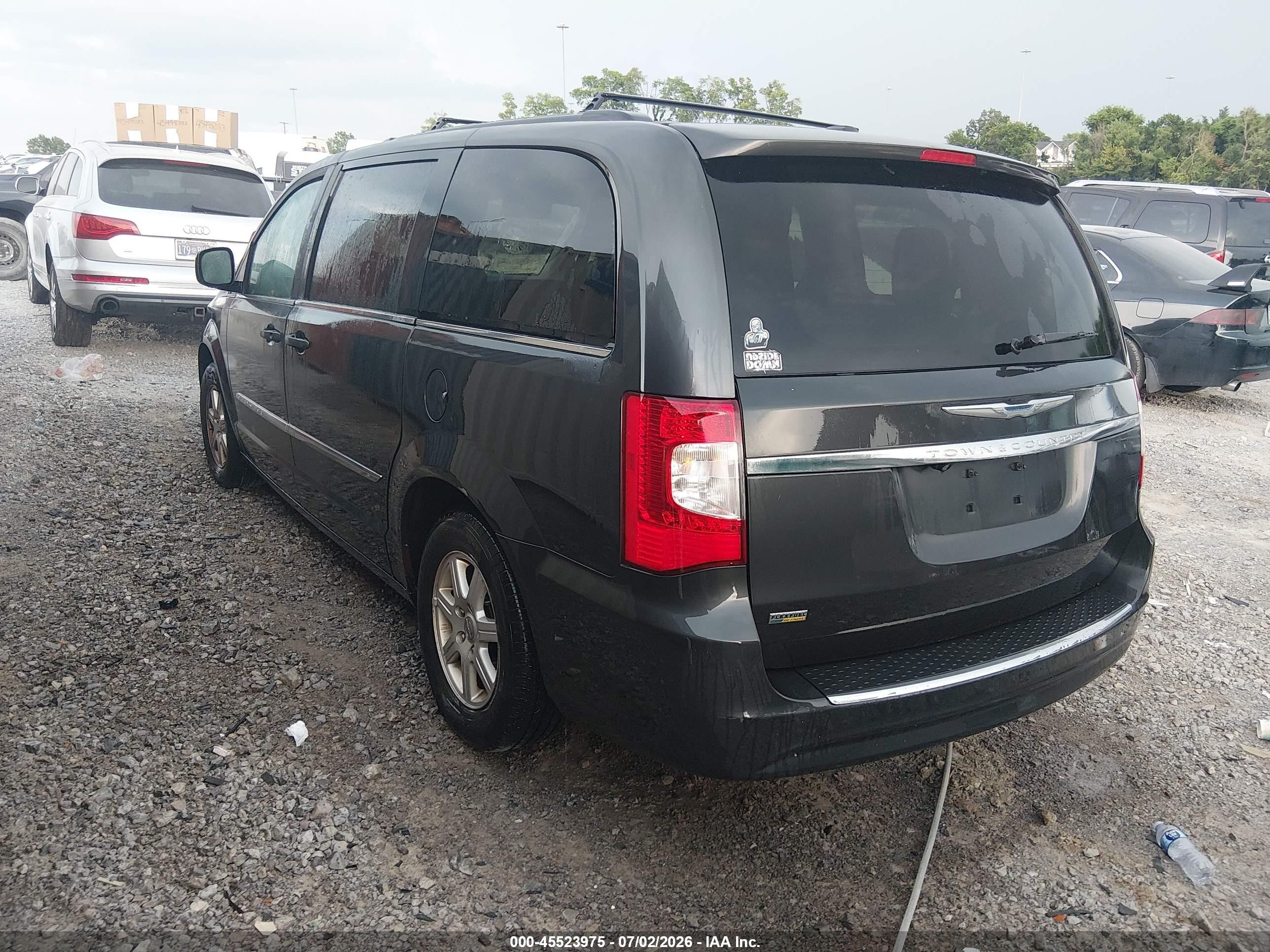 2012 Chrysler Town & Country Touring Black vin: 2C4RC1BG9CR313668