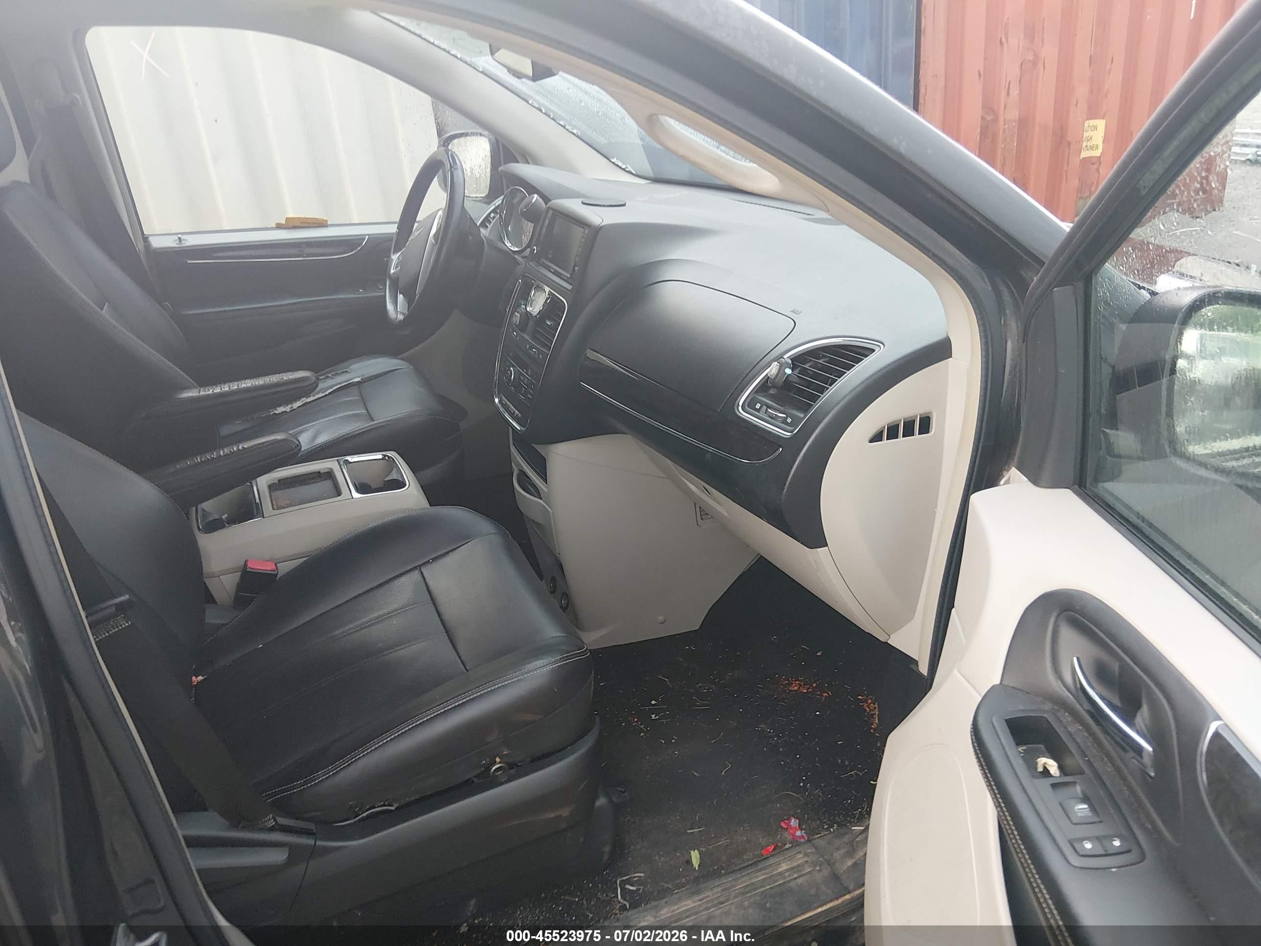 2012 Chrysler Town & Country Touring Black vin: 2C4RC1BG9CR313668