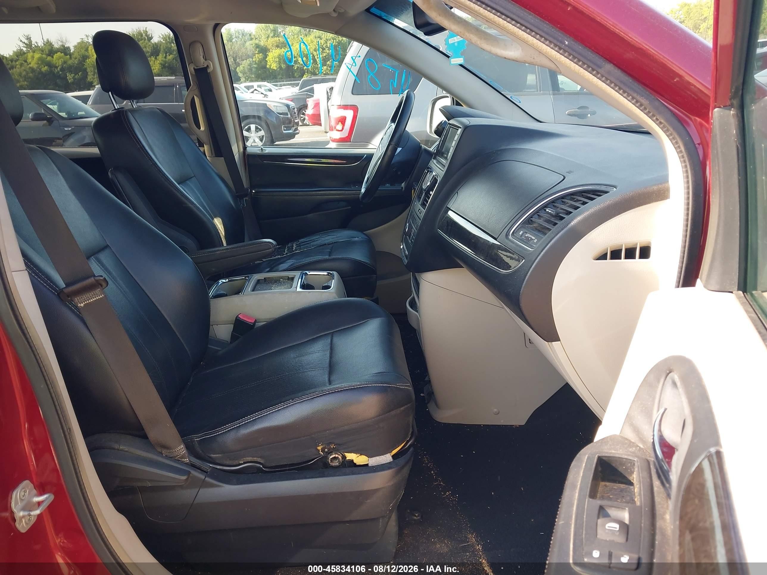 2012 Chrysler Town & Country Touring Темно-бордовый vin: 2C4RC1BG9CR350624