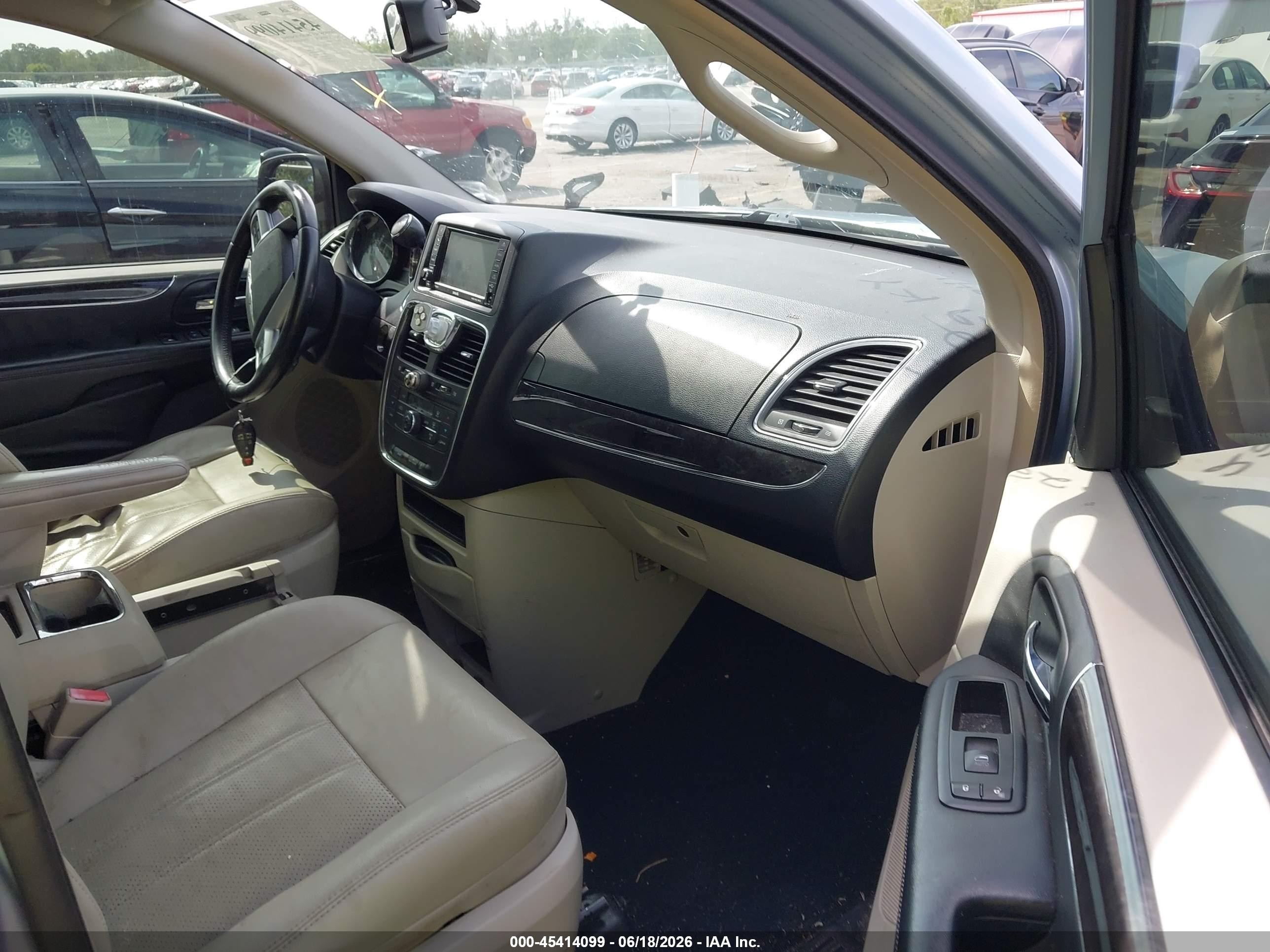 2012 Chrysler Town & Country Touring Light Blue vin: 2C4RC1BG9CR363941