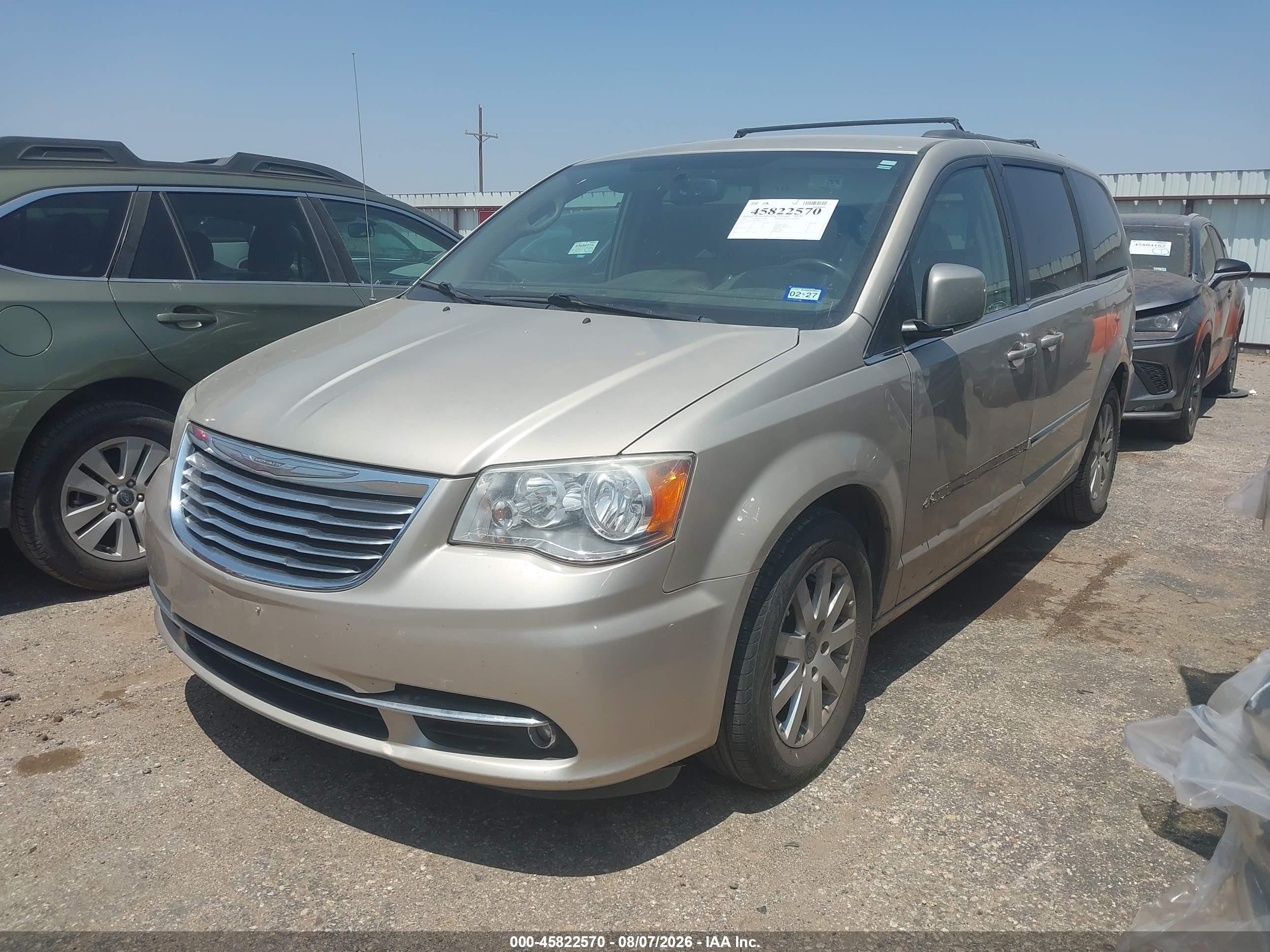 2012 Chrysler Town & Country Touring Gold vin: 2C4RC1BG9CR411745