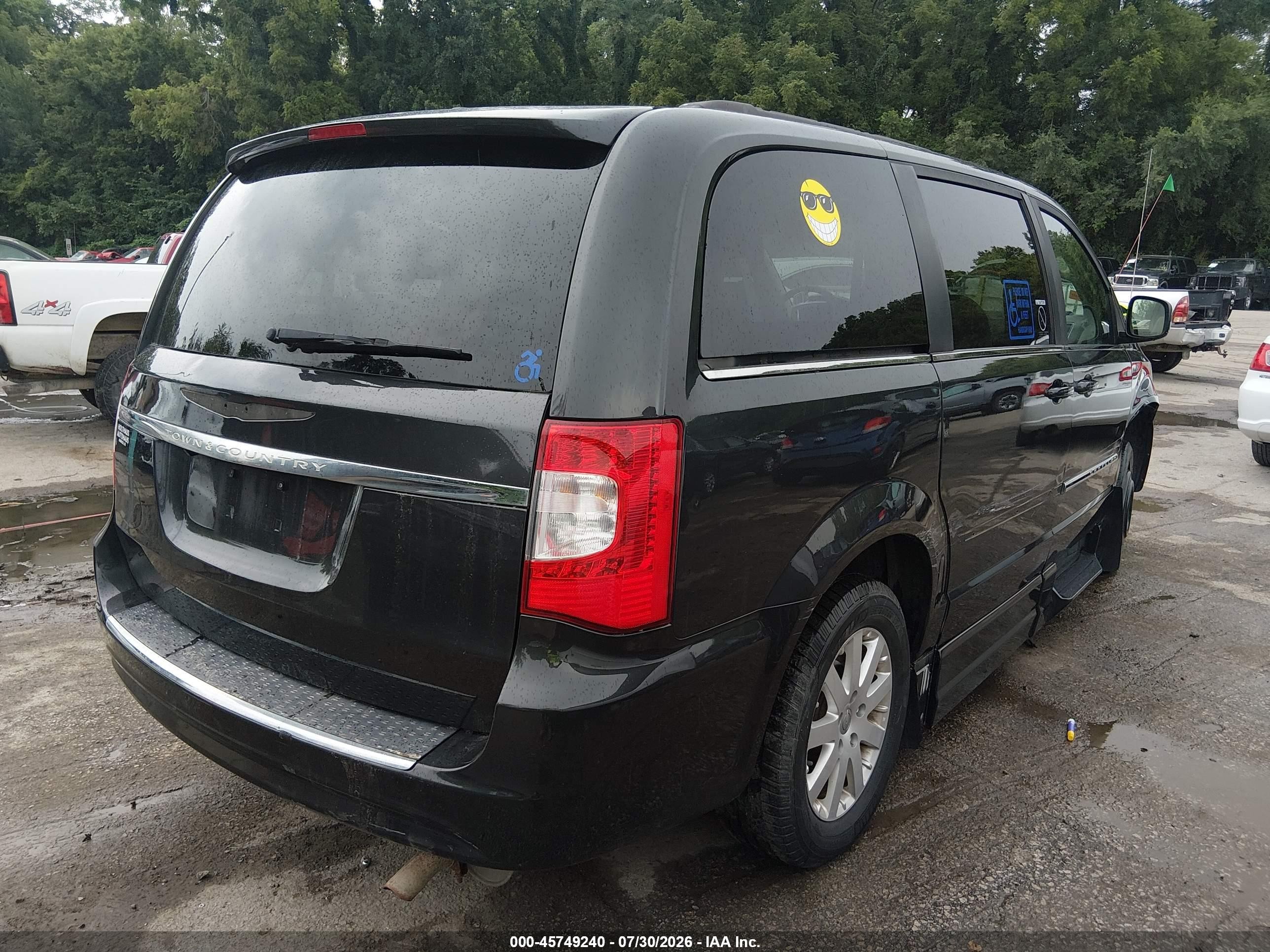 2012 Chrysler Town & Country Touring Серый vin: 2C4RC1BG9CR411955