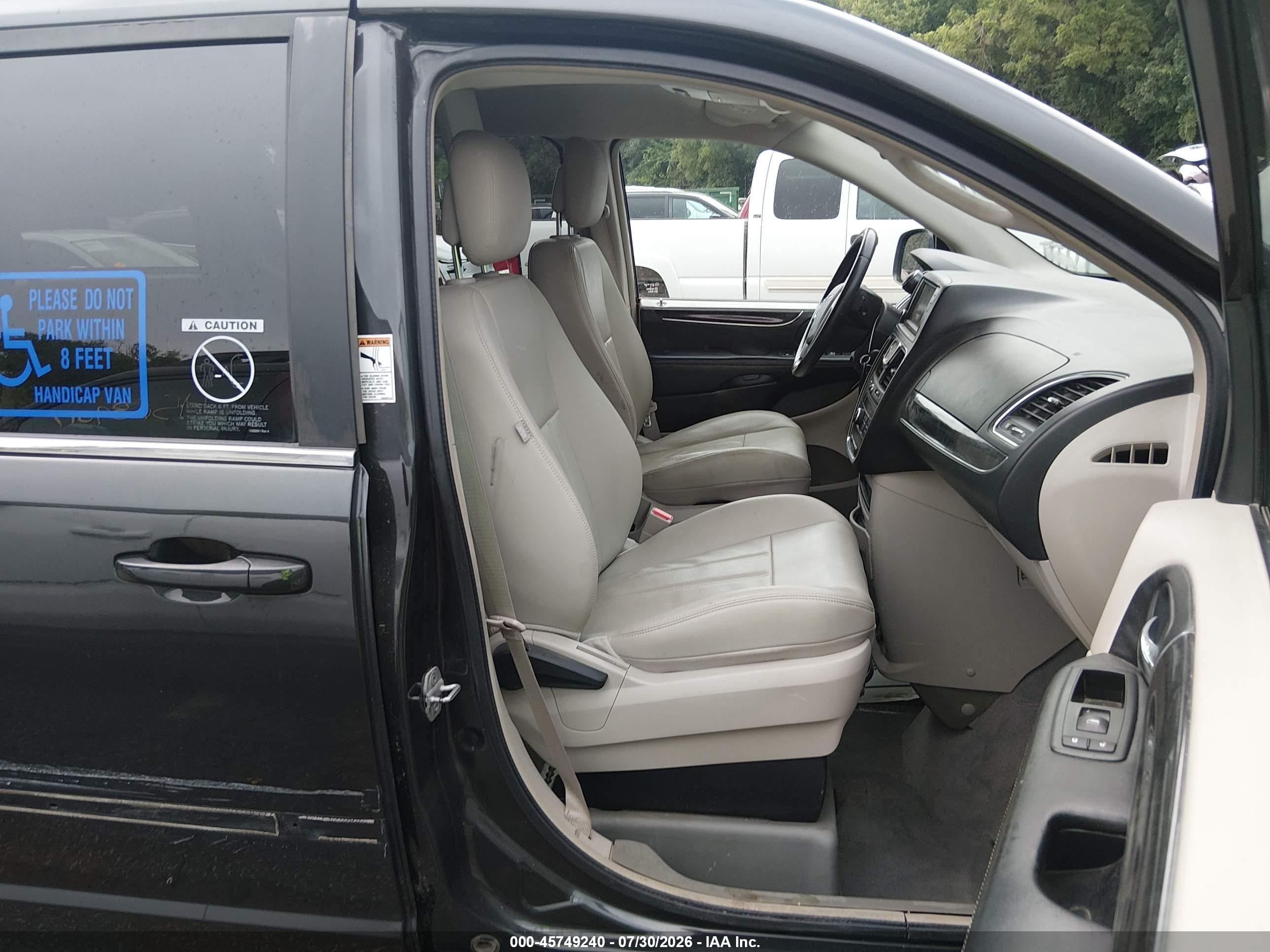 2012 Chrysler Town & Country Touring Серый vin: 2C4RC1BG9CR411955