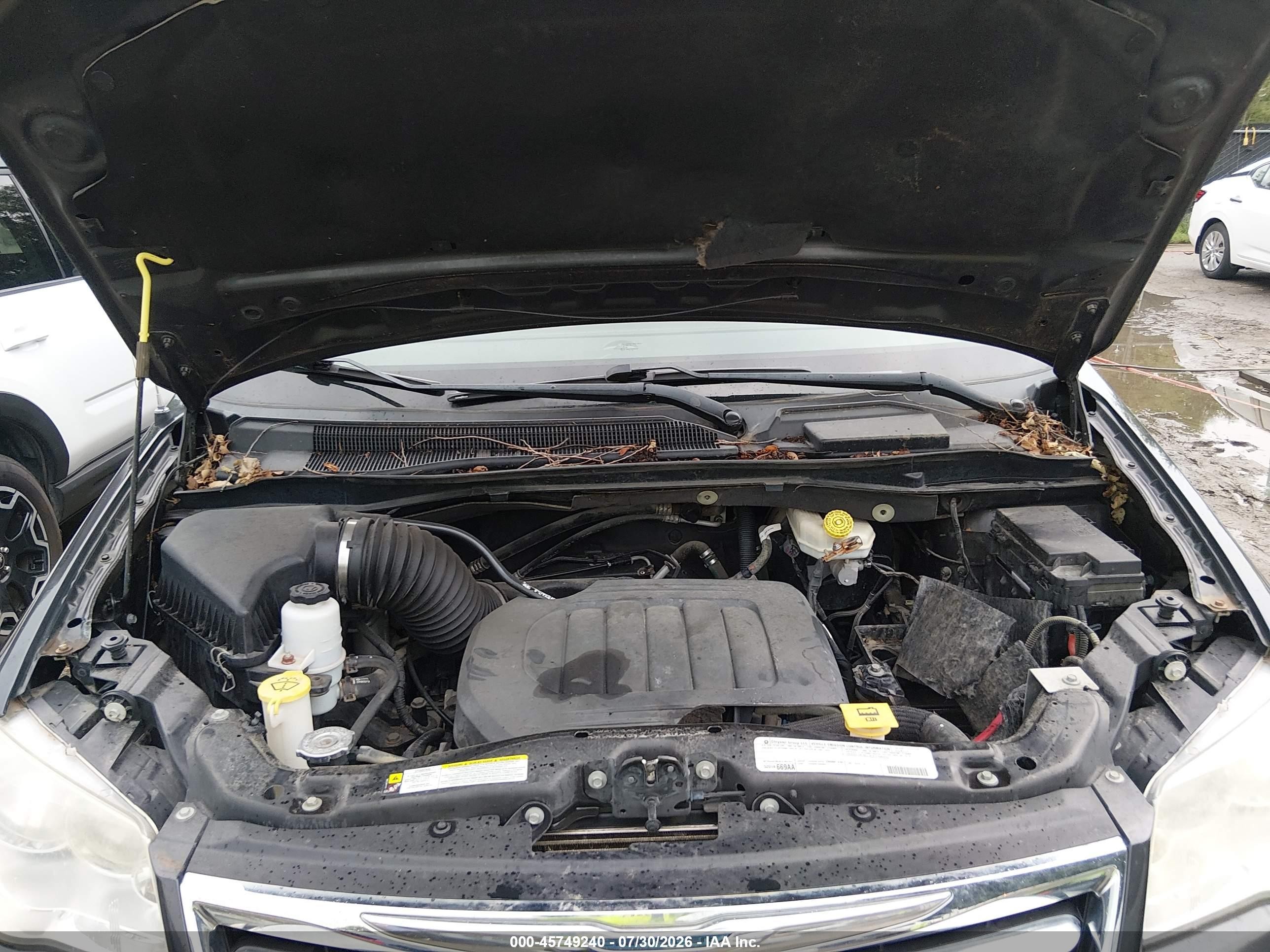 2012 Chrysler Town & Country Touring Серый vin: 2C4RC1BG9CR411955