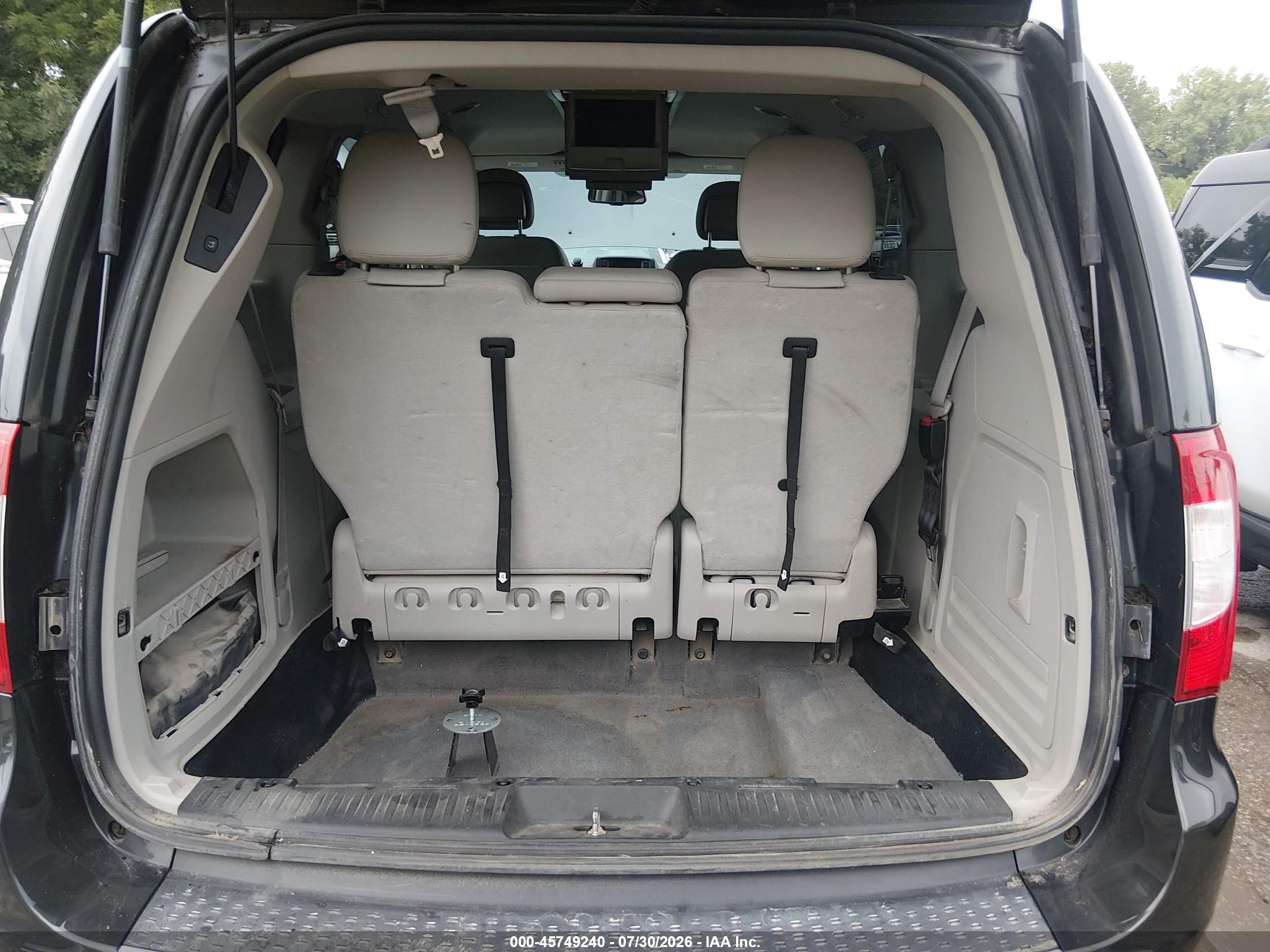 2012 Chrysler Town & Country Touring Серый vin: 2C4RC1BG9CR411955