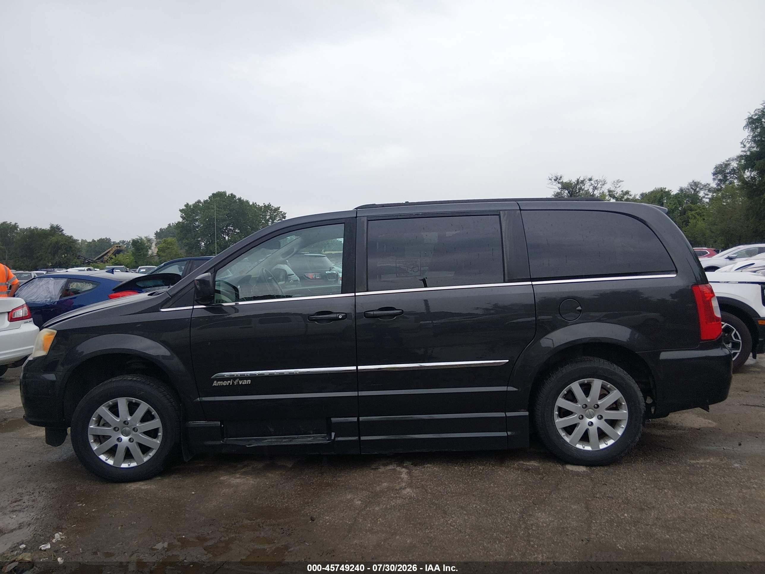 2012 Chrysler Town & Country Touring Серый vin: 2C4RC1BG9CR411955