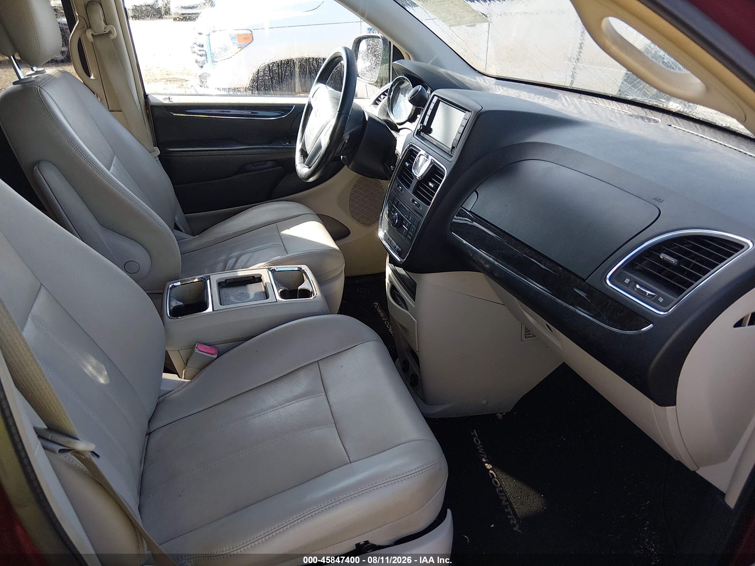 2013 Chrysler Town & Country Touring Burgundy vin: 2C4RC1BG9DR525973