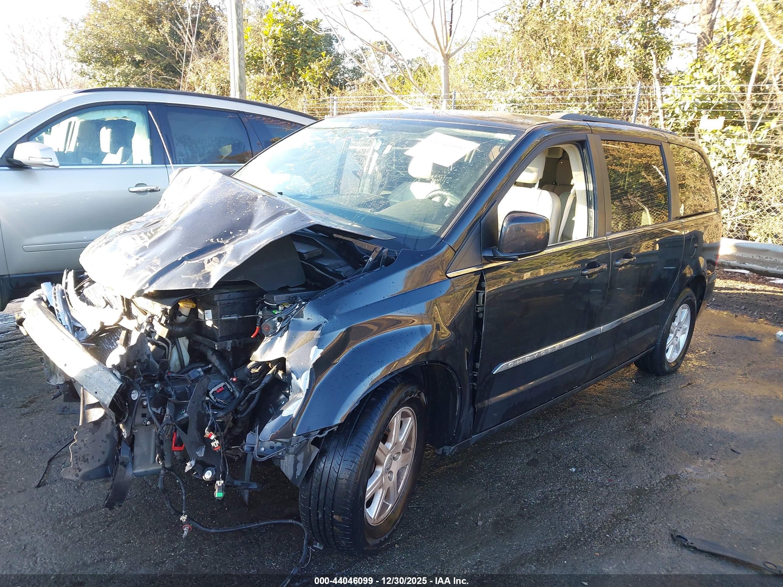 2013 Chrysler Town & Country Touring Black vin: 2C4RC1BG9DR556334